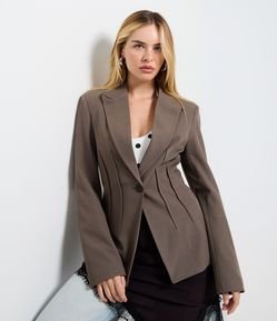Blazer Hourglass em Alfaiataria