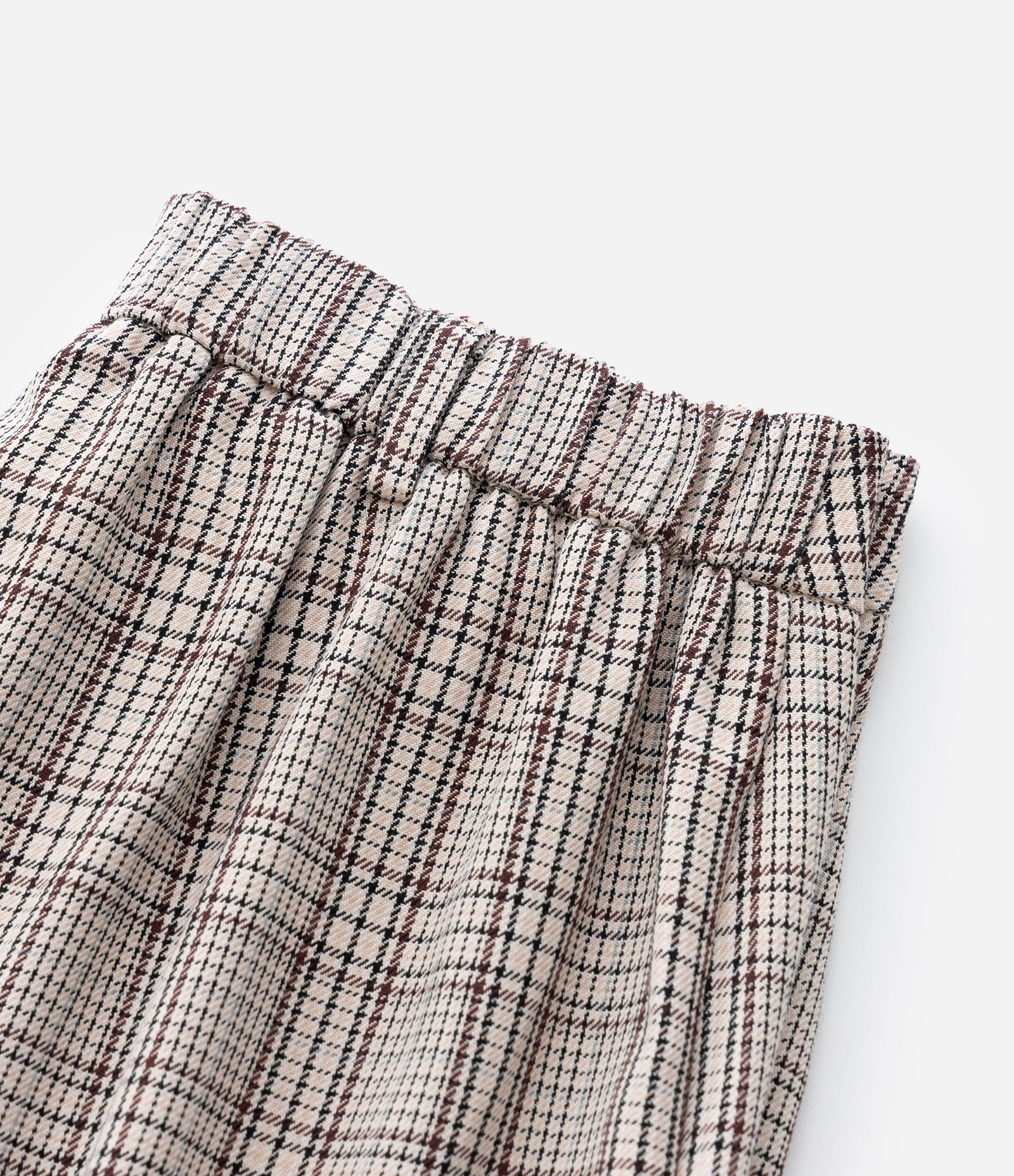 Calça Cargo Infantil em Alfaiataria Xadrez – Tam 5 a 14 Anos Bege 4