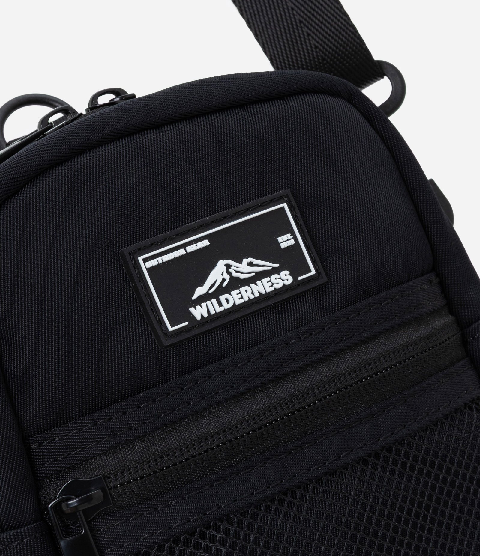 Bolsa Shoulder Bag com Logo de Paisagem Preto 4