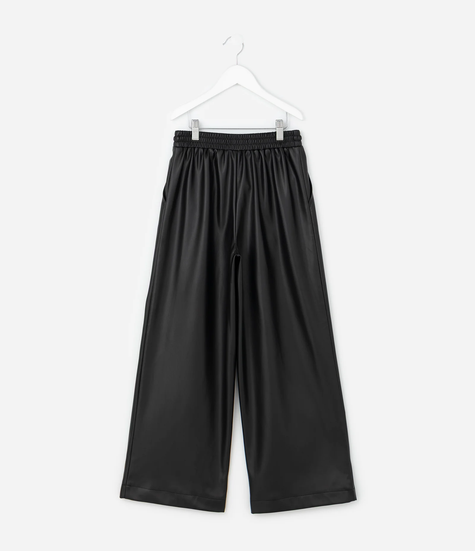 Calça Infantil Wide Leg com Cós Clochard – Tam 5 a 14 Anos Preto 2