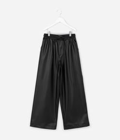 Calça Infantil Wide Leg com Cós Clochard – Tam 5 a 14 Anos