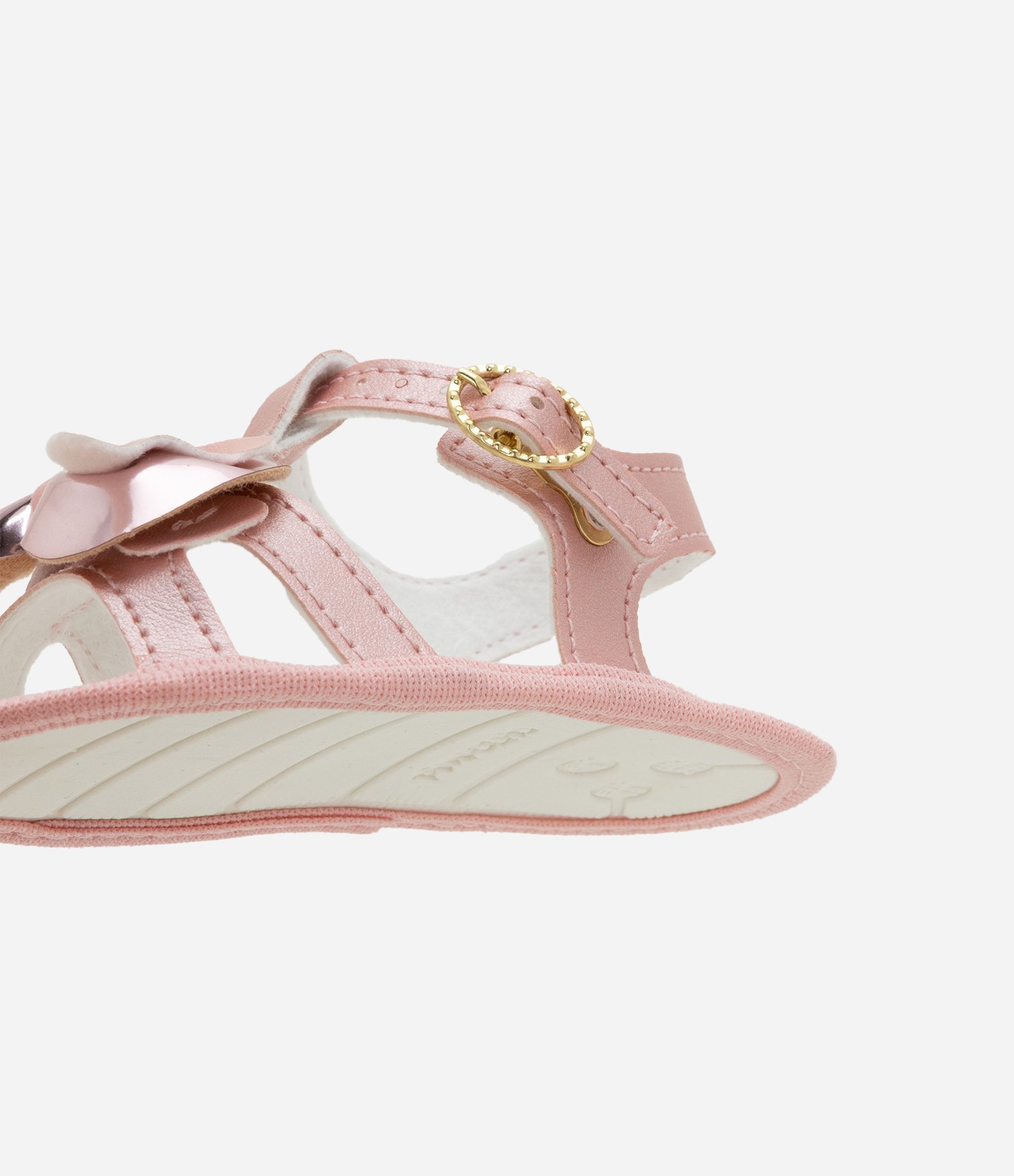 Sandália Infantil em Pu com Lacinho - Tam 13 ao 16 Rosa 3