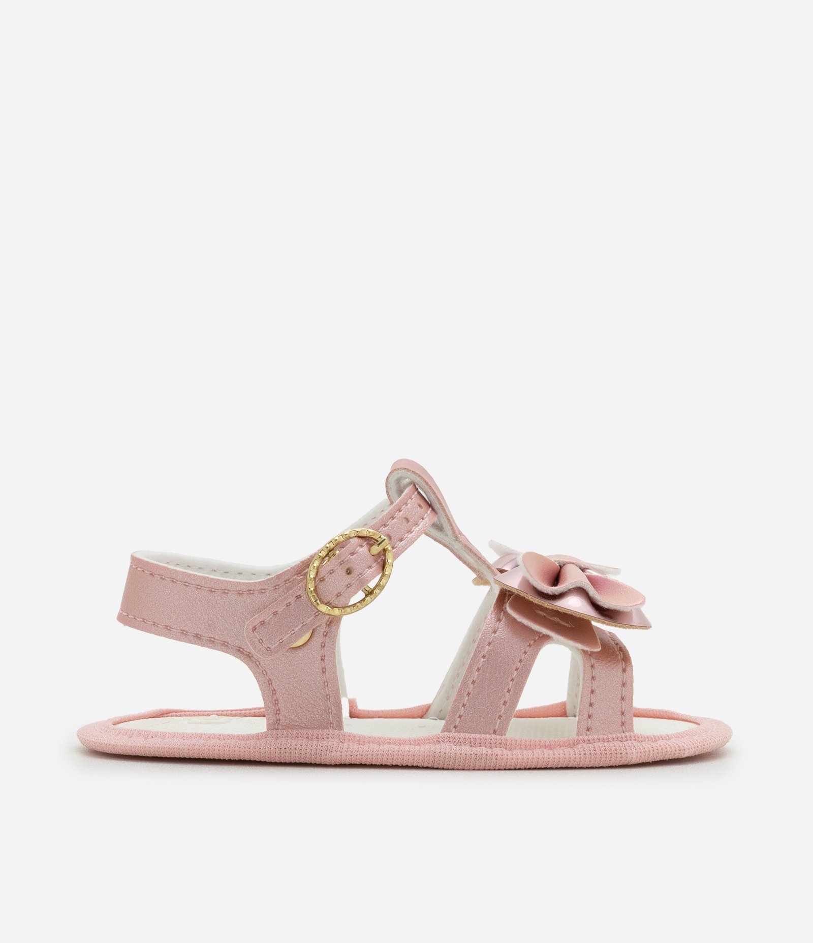 Sandália Infantil em Pu com Lacinho - Tam 13 ao 16 Rosa 5