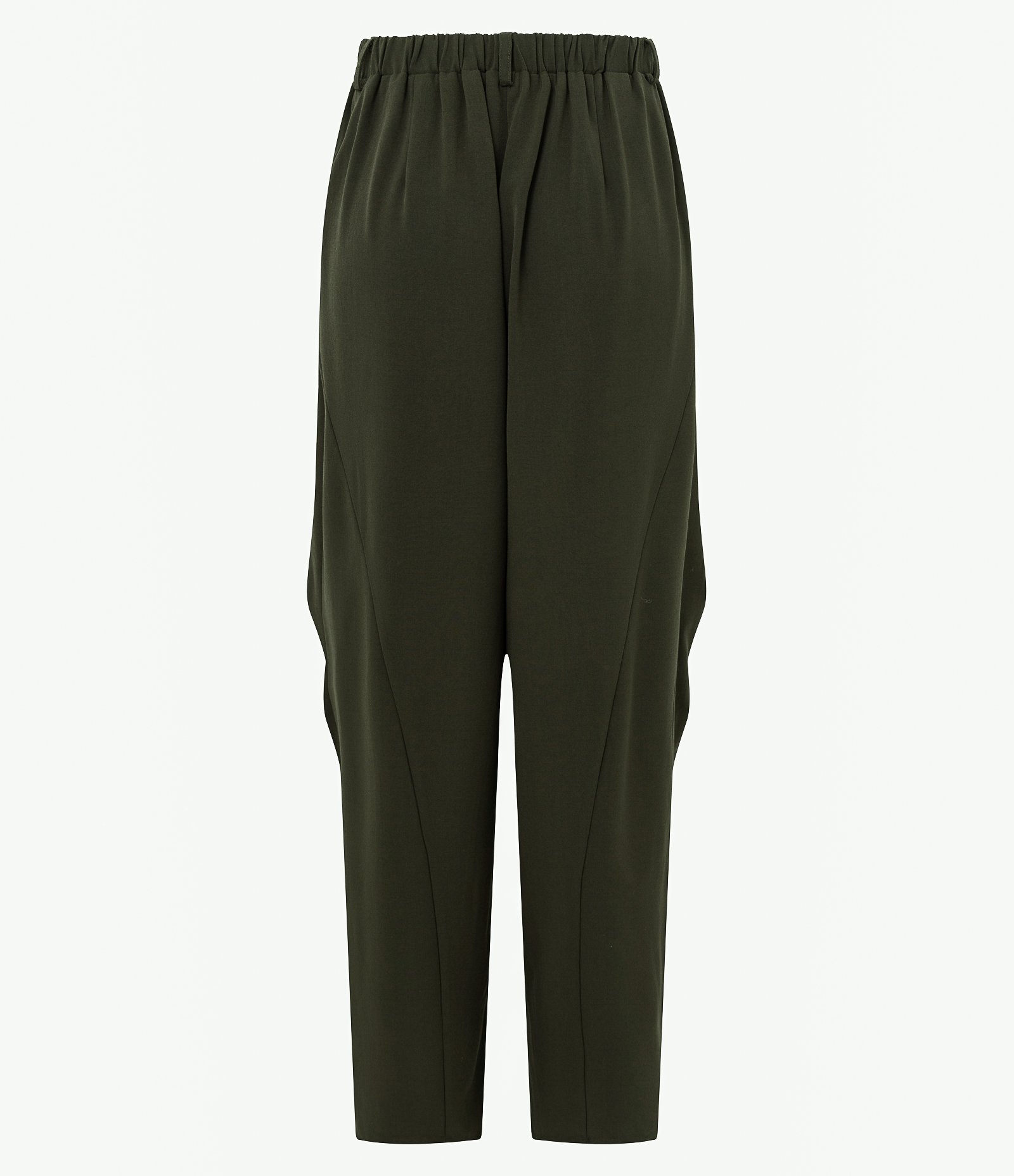 Calça Alfaiatada Barrel Verde Escuro 6