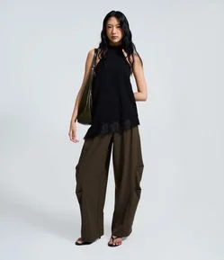 Calça Alfaiatada Barrel