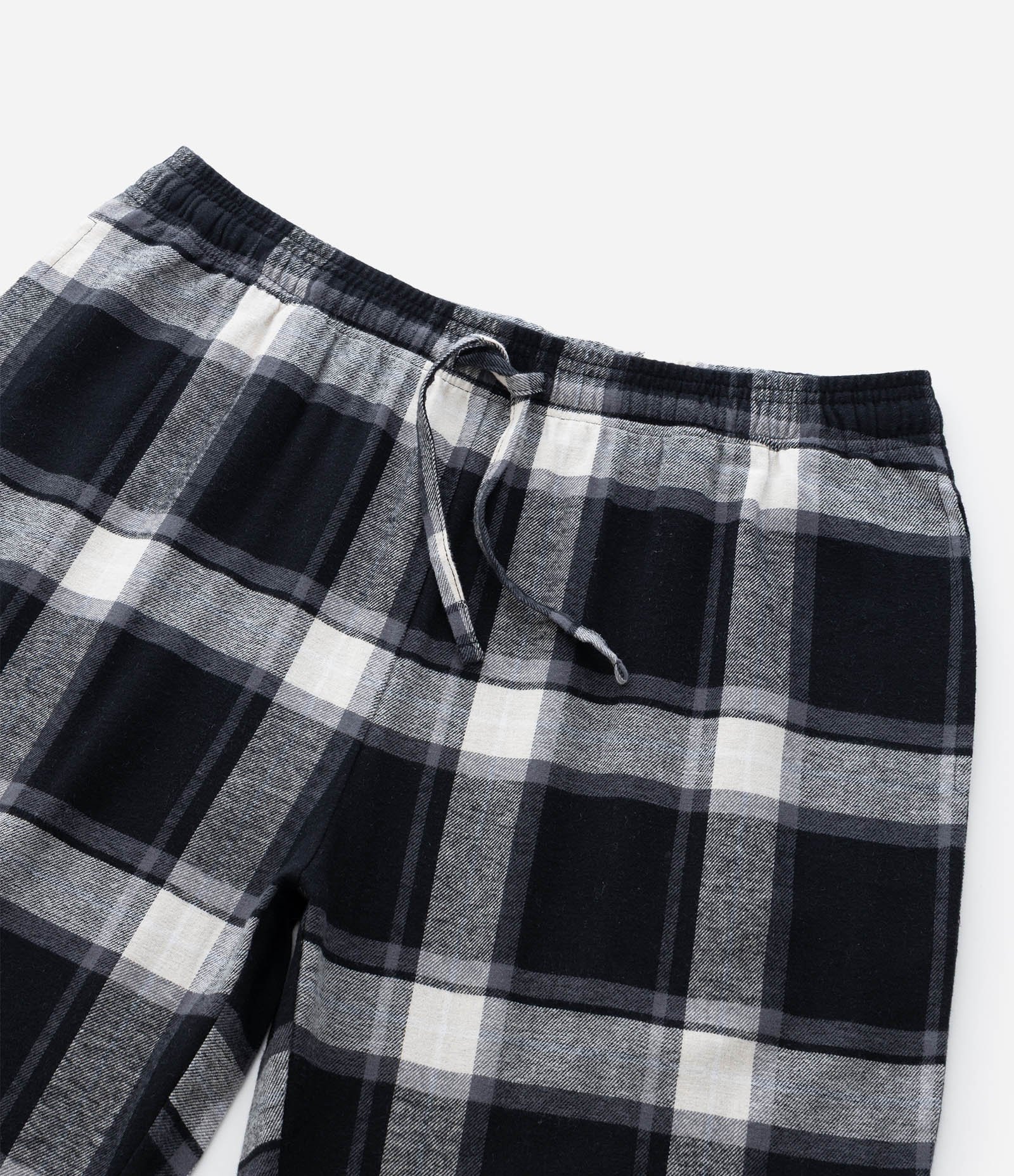Calça de Pijama em Flanela Xadrez com Cordão no Cós Preto 9