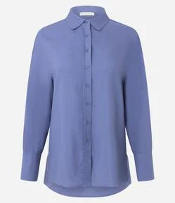 Camisa Viscolinho com Abotoamento Frontal