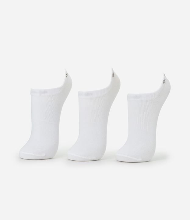 Kit 03 Meias Invisíveis Esportivas em Algodão Lupo