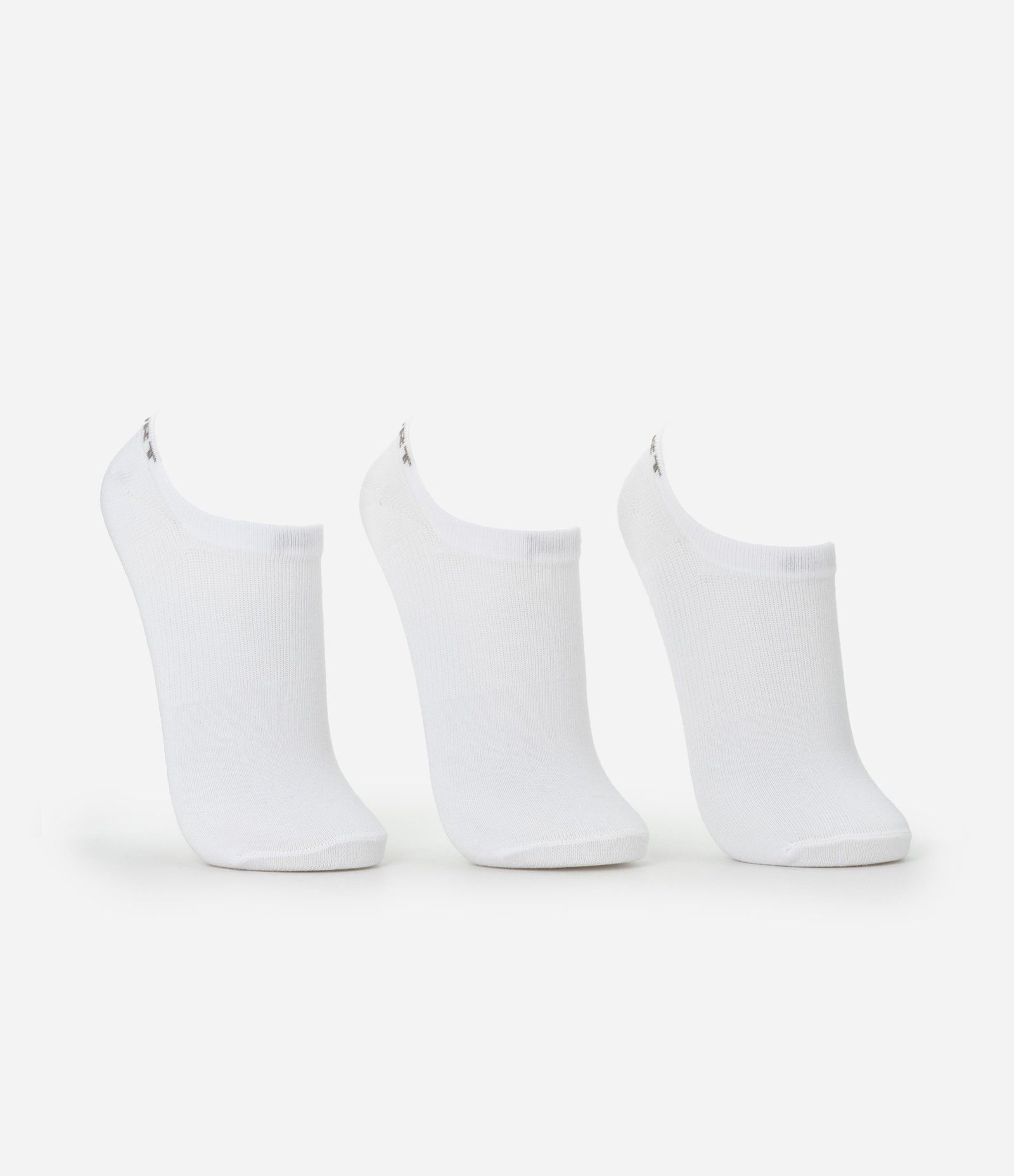 Kit 03 Meias Invisíveis Esportivas em Algodão Lupo Branco 2