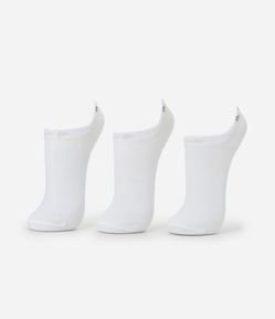 Kit 03 Meias Invisíveis Esportivas em Algodão Lupo