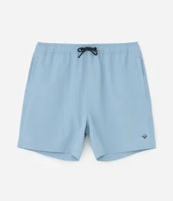 Bermuda com Detalhe de Etiqueta Emborrachada