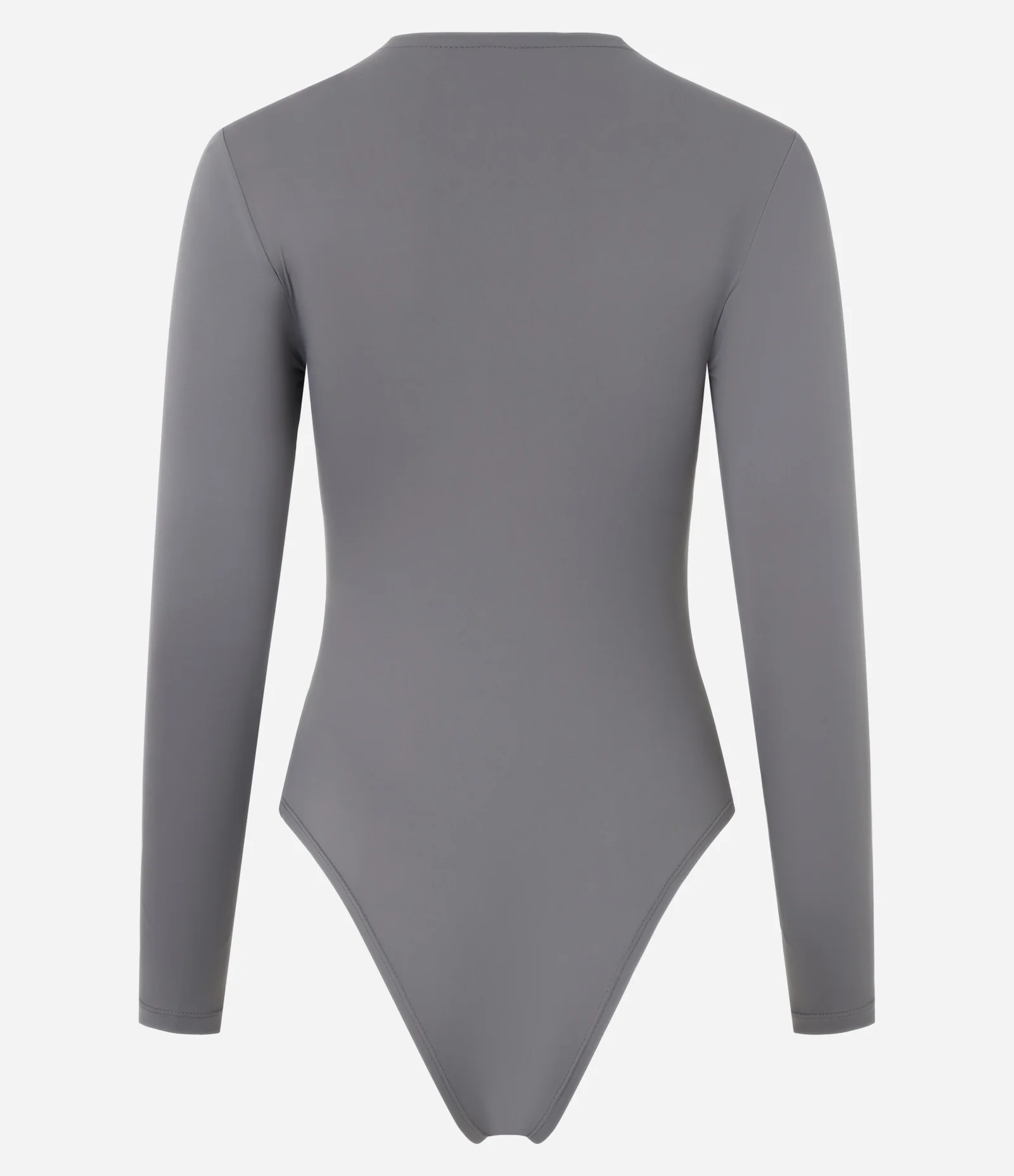 Body em Poliamida Manga Longa Cinza 5