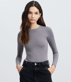 Body em Poliamida Manga Longa