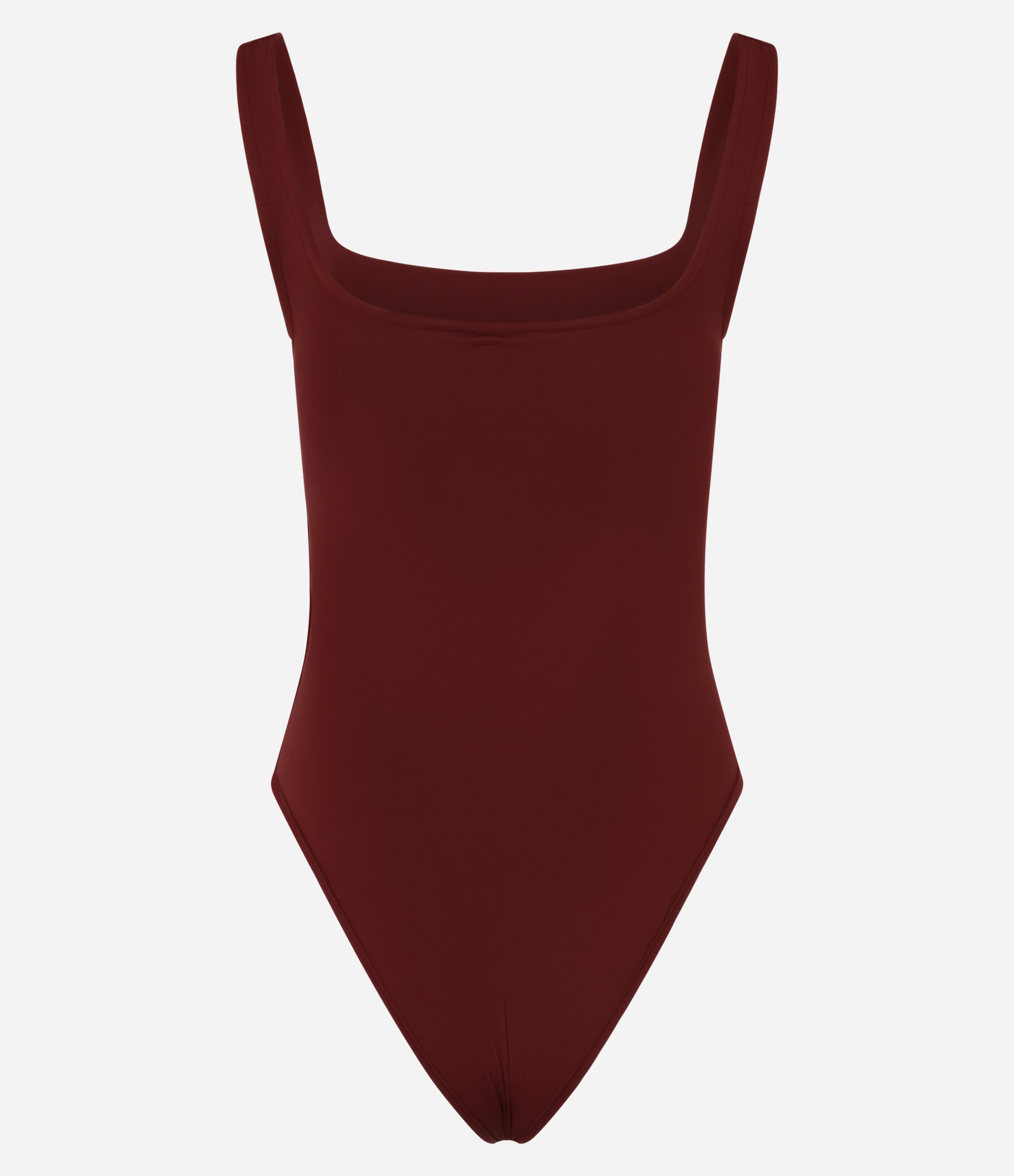 Body em Poliamida com Decote Quadrado Bordô 6