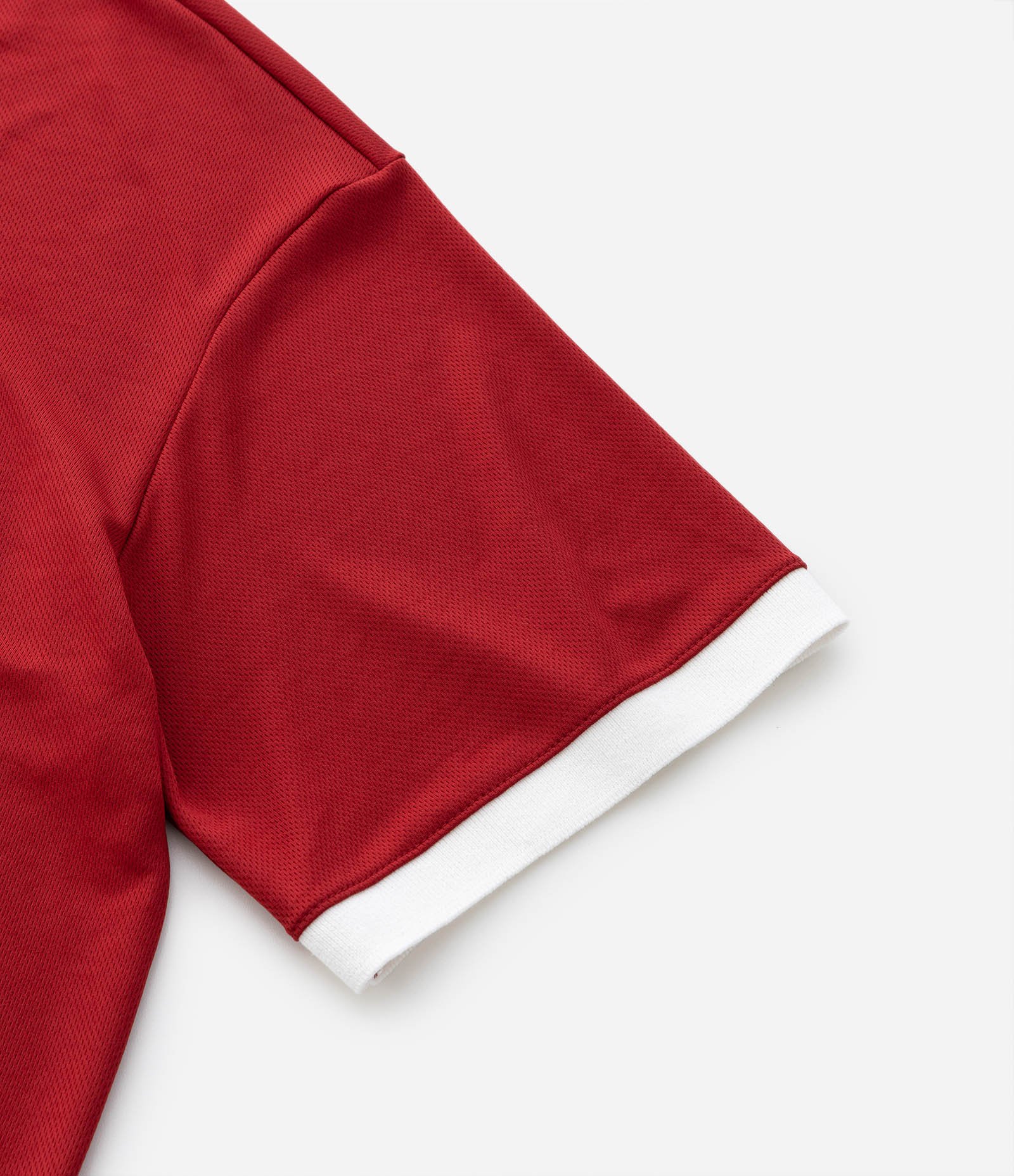 Camiseta Polo Oversized com Manga Curta Vermelho 4