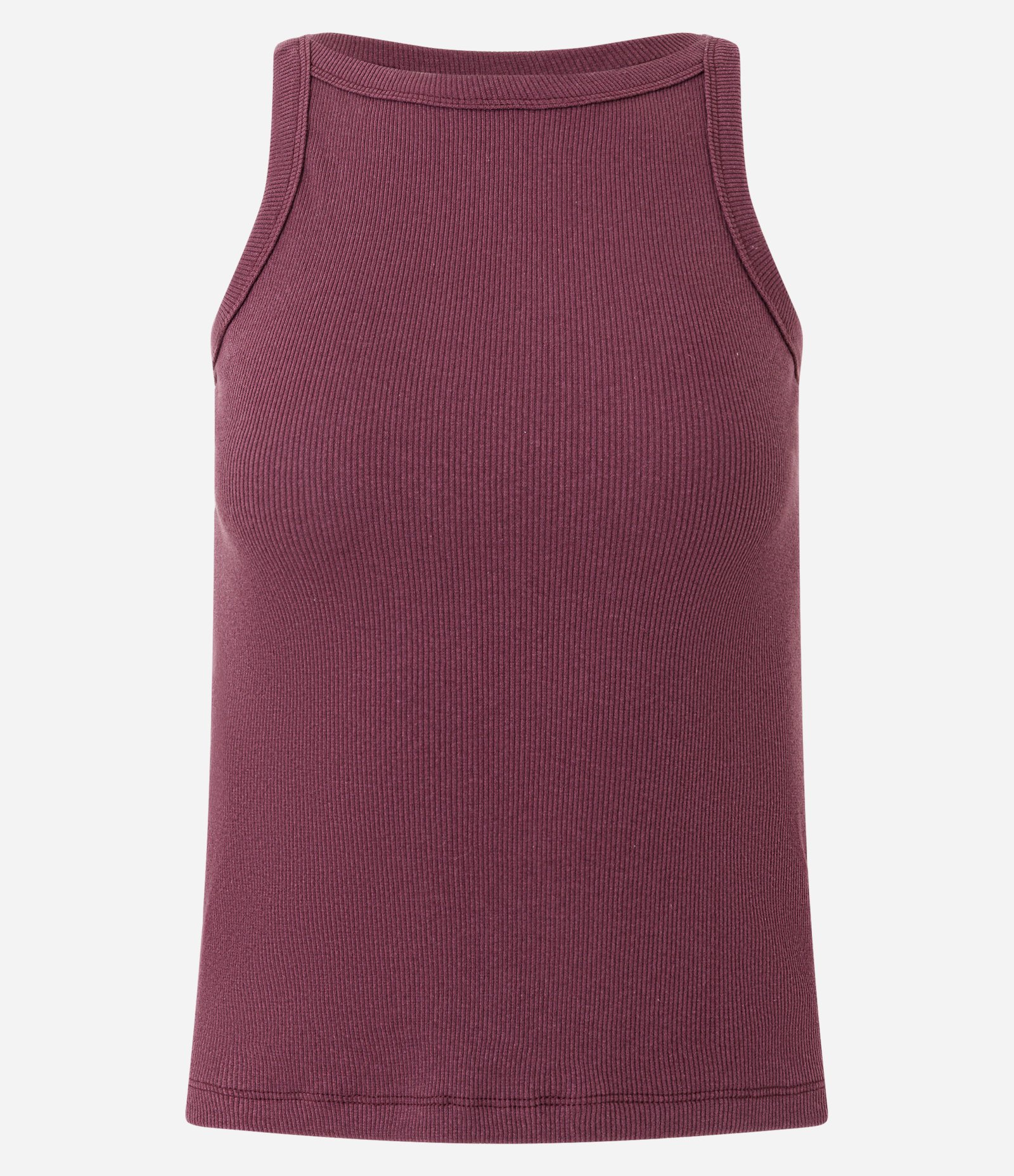 Blusa Regata Canelada em Ribana de Algodão Roxo 6