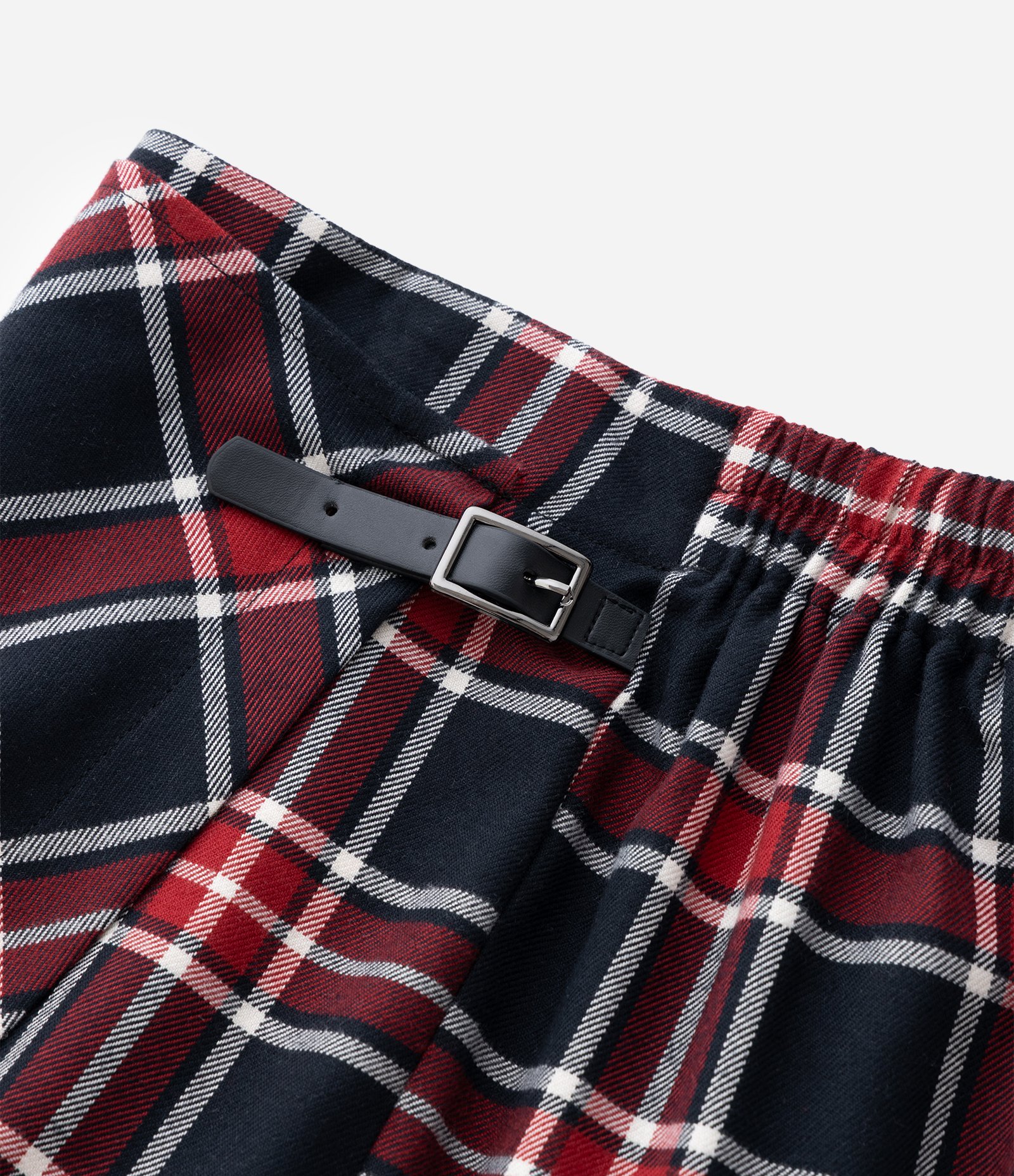 Short Saia Infantil Xadrez em Alfaiataria – Tam 5 a 14 Anos Vermelho/Preto 5