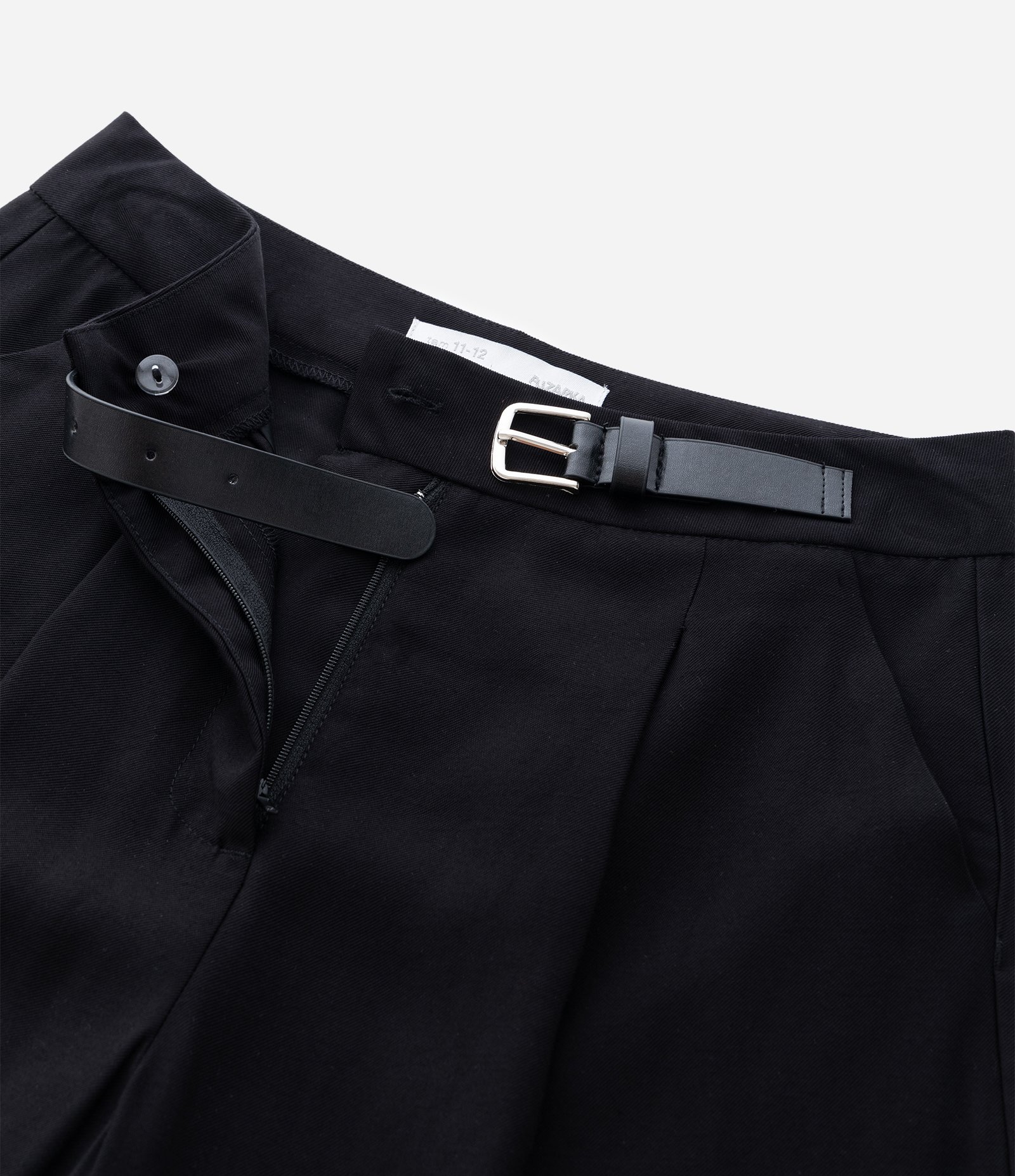 Calça Infantil em Alfaiataria com Cinto Unilateral – Tam 5 a 14 Anos Preto 5