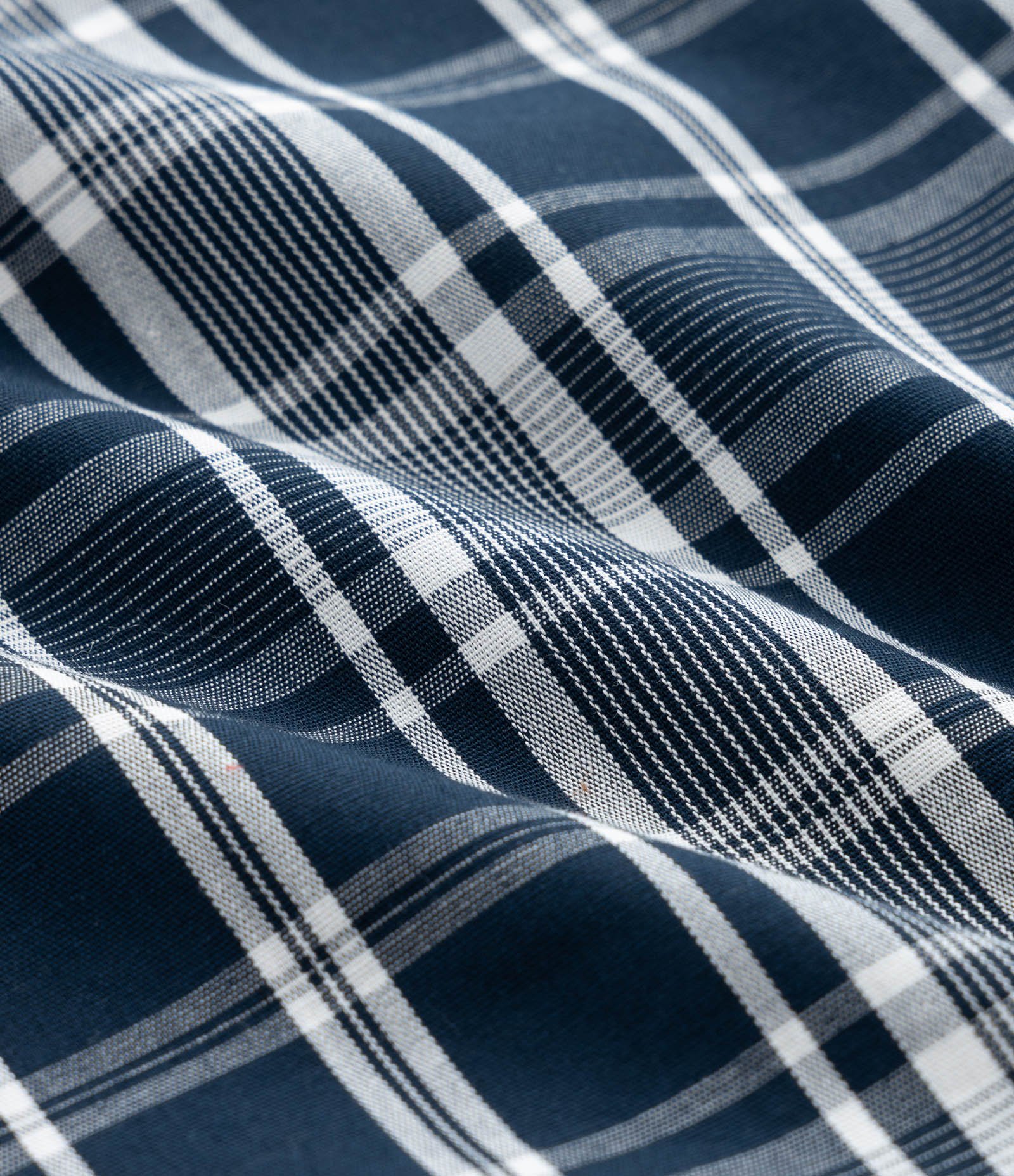 Camisa Infantil de Alfaiataria Xadrez com Laise Bordada na Barra – Tam 5 a 14 Anos Azul/Branco 3