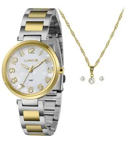 Relógio Analógico Aço e Metal Lince