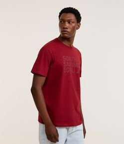 Camiseta Comfort em Algodão com Estampa South Sailing Soul