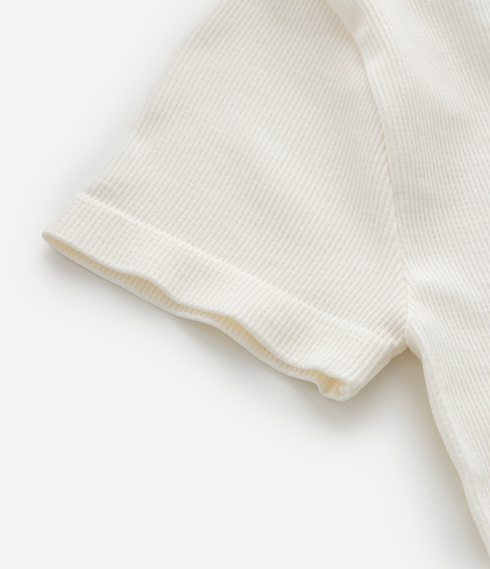 Camiseta Infantil Seamless com Laço – Tam 5 a 14 Anos Off White 5