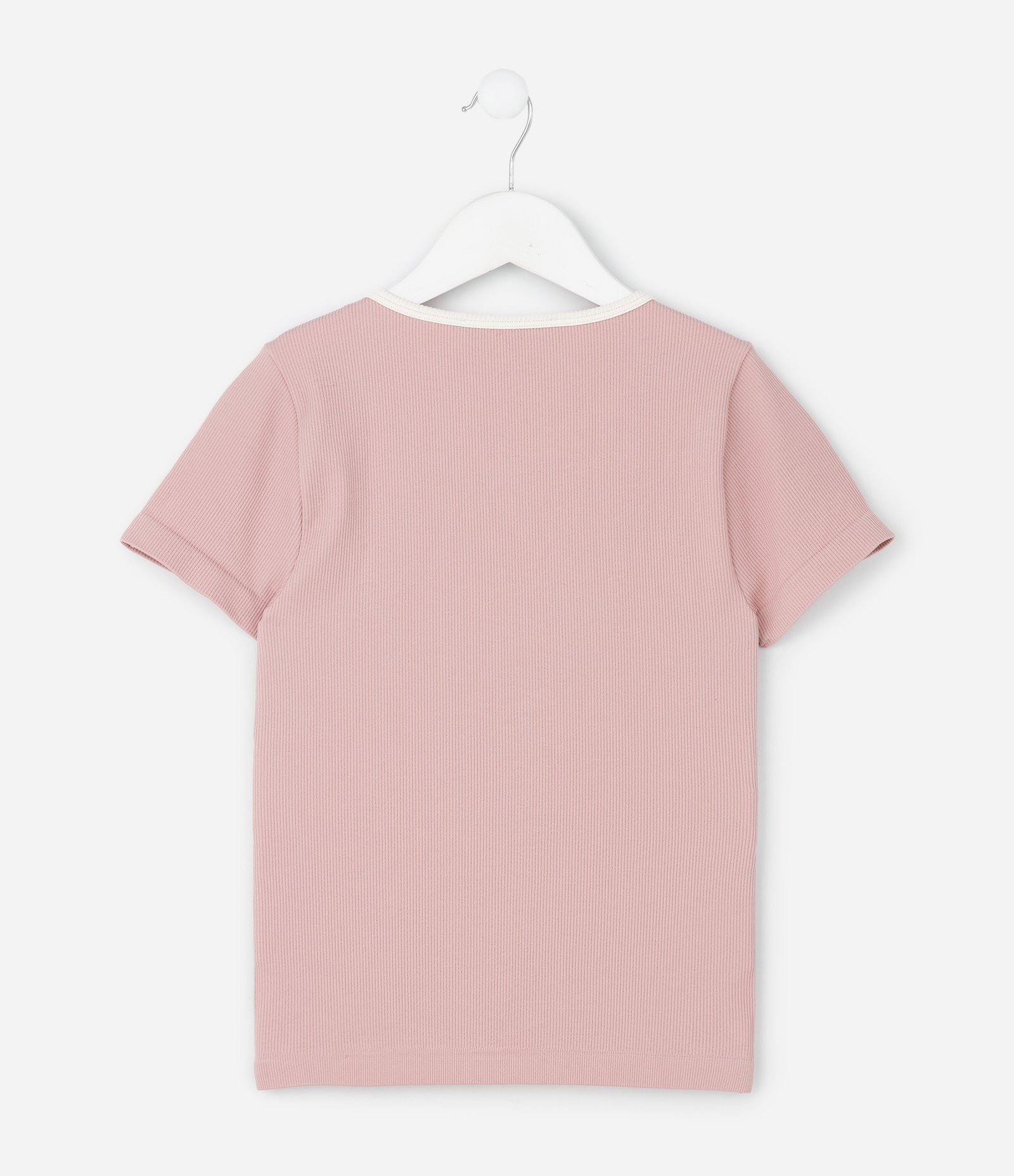 Camiseta Infantil Seamless com Laço – Tam 5 a 14 Anos Rosa 2