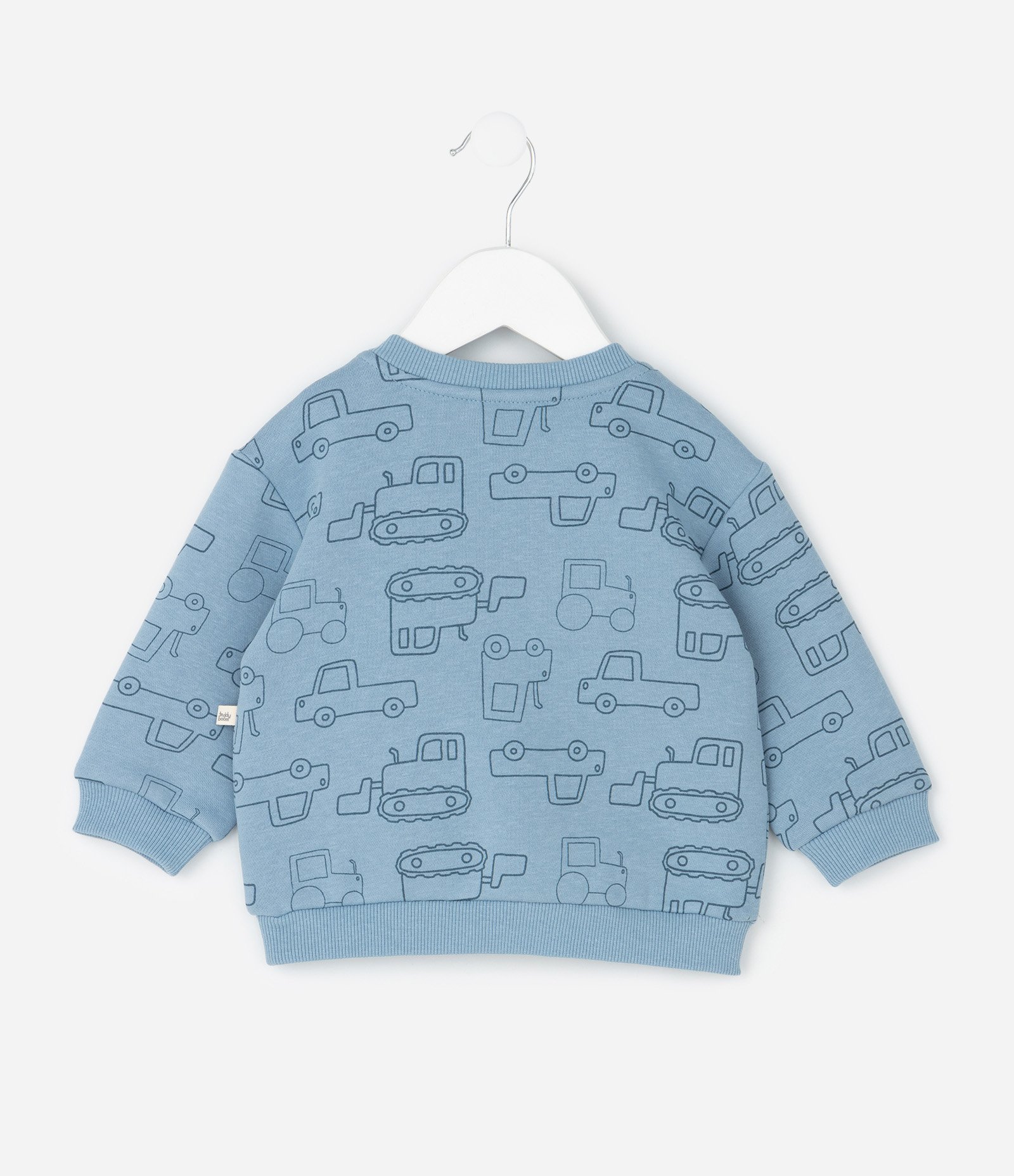 Conjunto Infantil Casaco de Carrinhos e Calça Canelada – Tam 0 a 24 Meses Azul 3