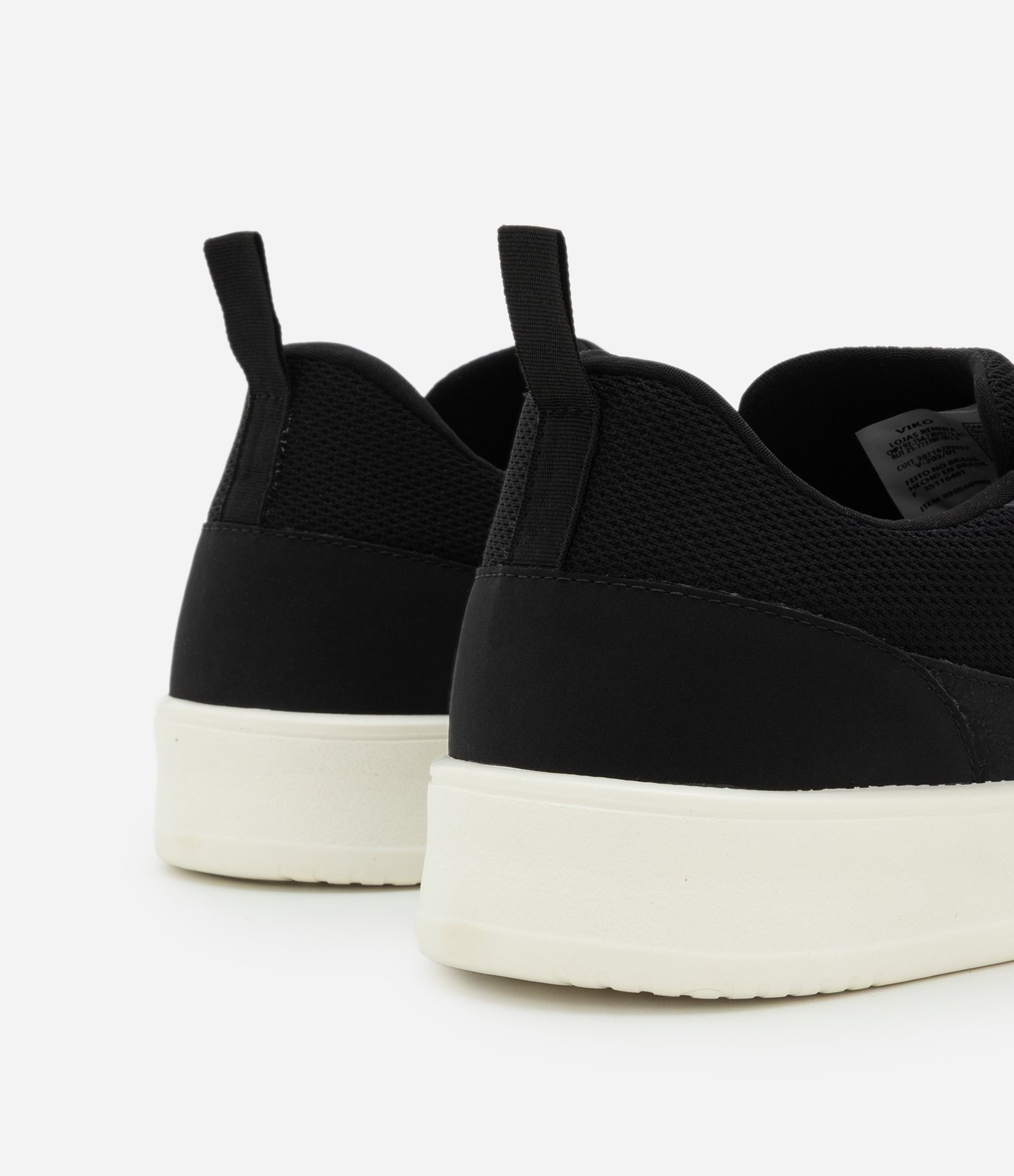 Tênis Knit Casual com Recortes e Sola EVA Preto 5