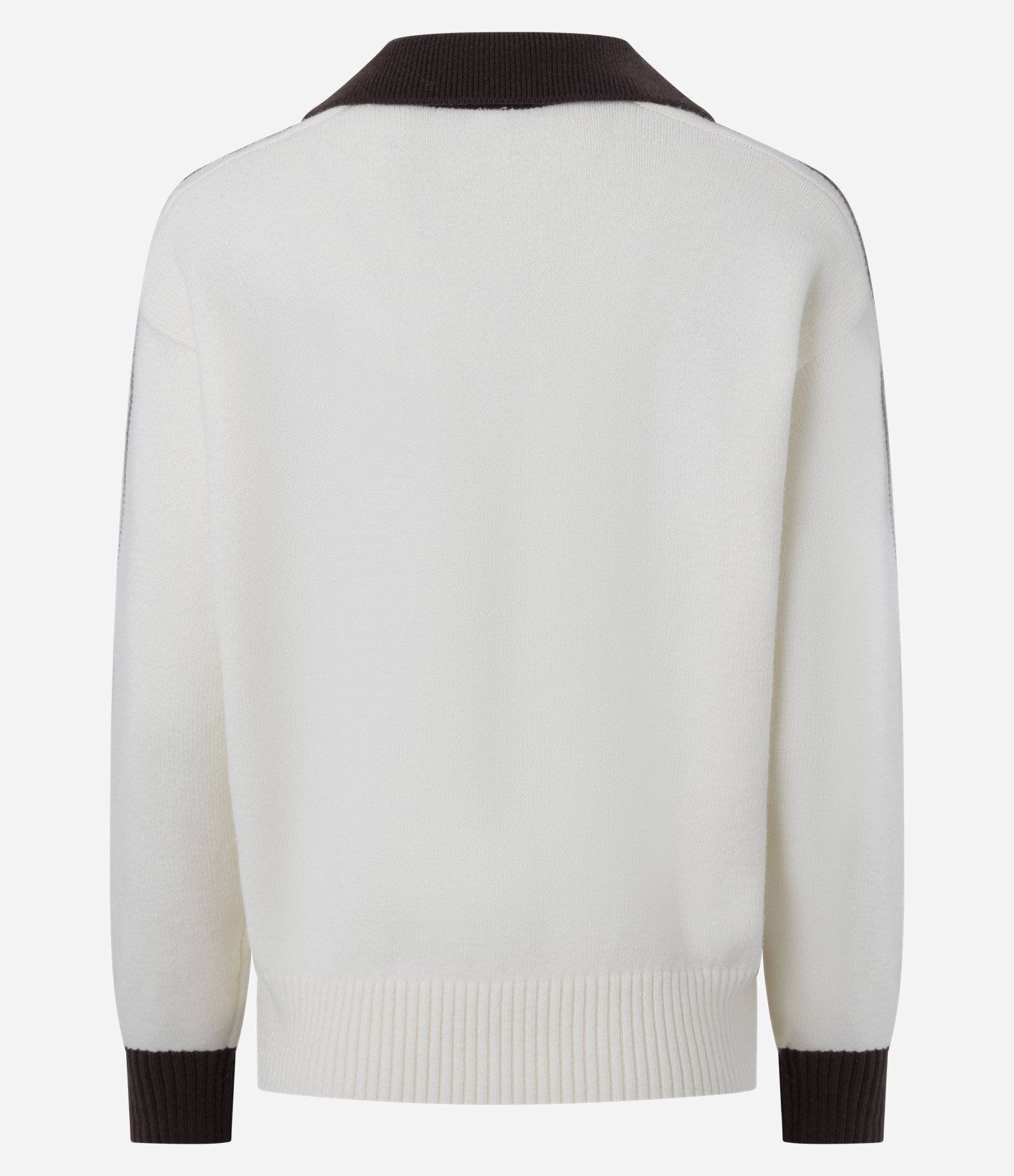 Blusão em Tricô com Lettering Vienna e Bordados Branco 7