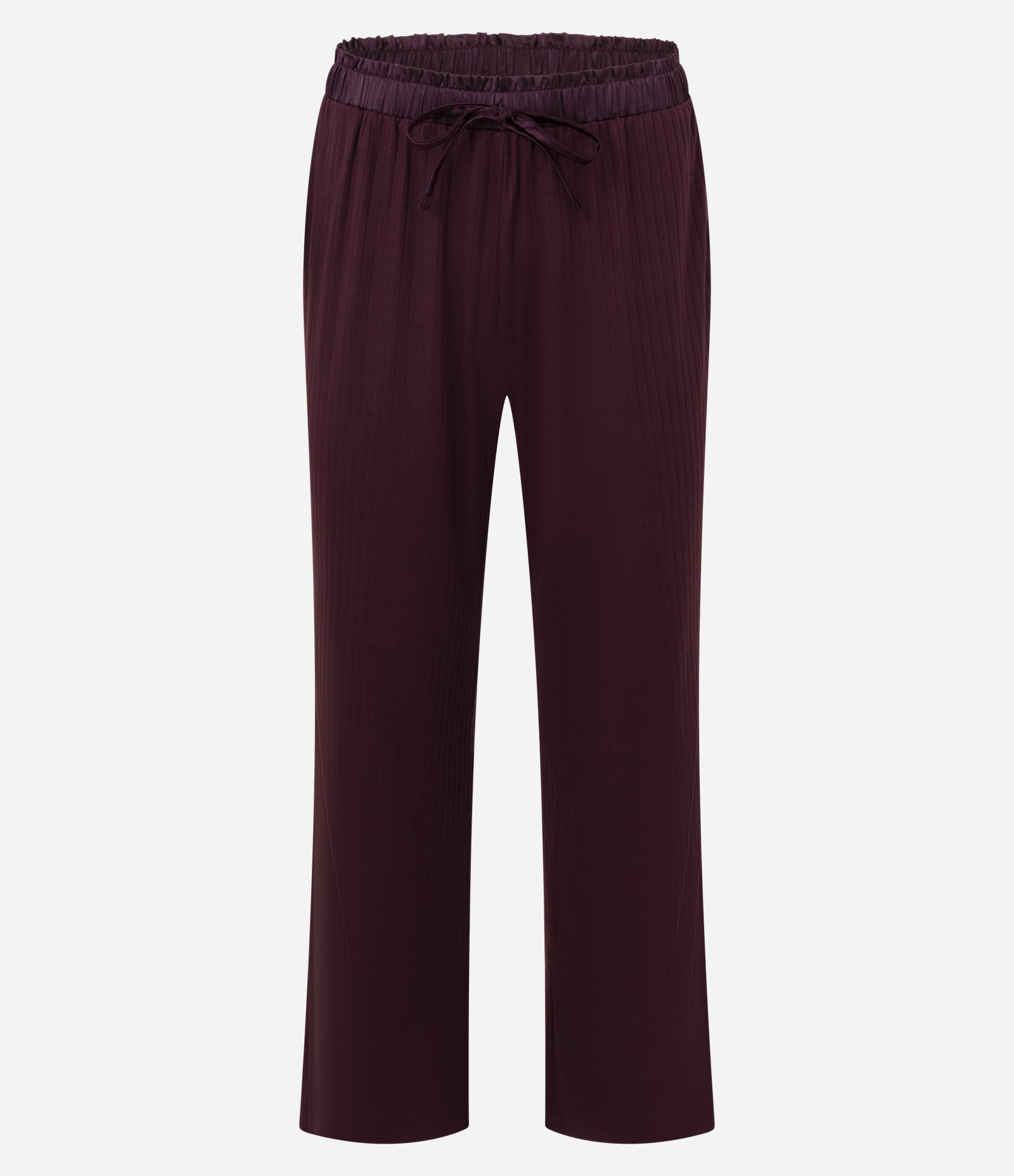 Pijama Longo Ribana Modelo Americano com Cós Acetinado Vermelho 8