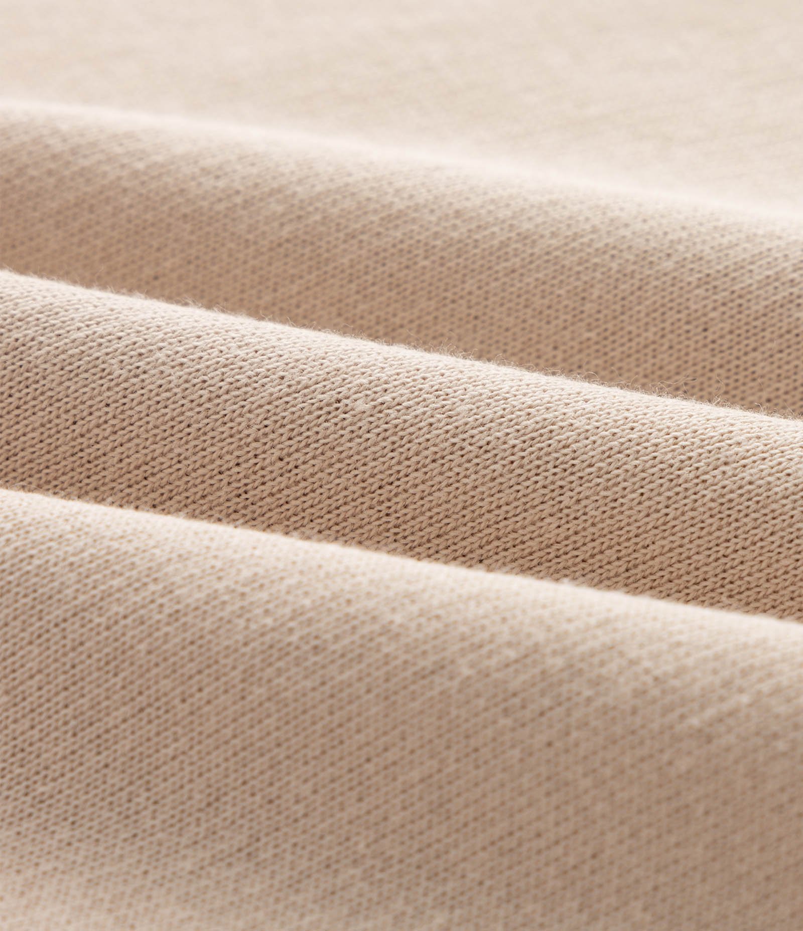 Blusão Moletom Esportivo com Half Zíper e Abertura Lateral Curve & Plus Size Bege 3