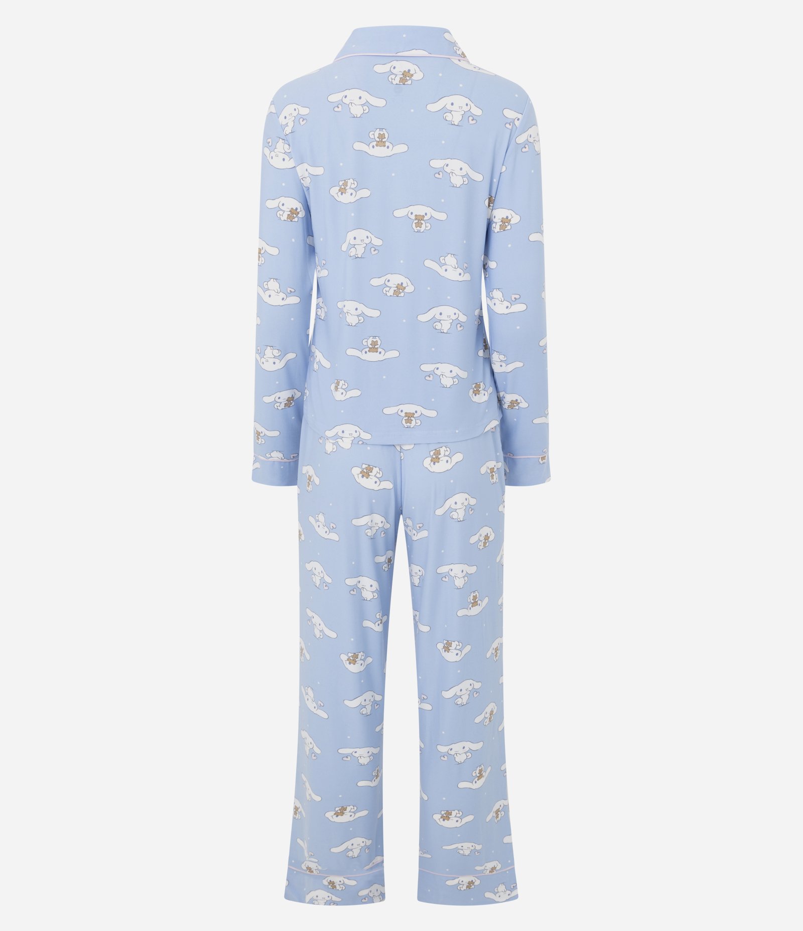 Pijama Longo Americano Cinnamoroll Estampado Azul 2