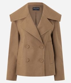 Jaqueta Pesada com Pala Sobreposta nas Costas