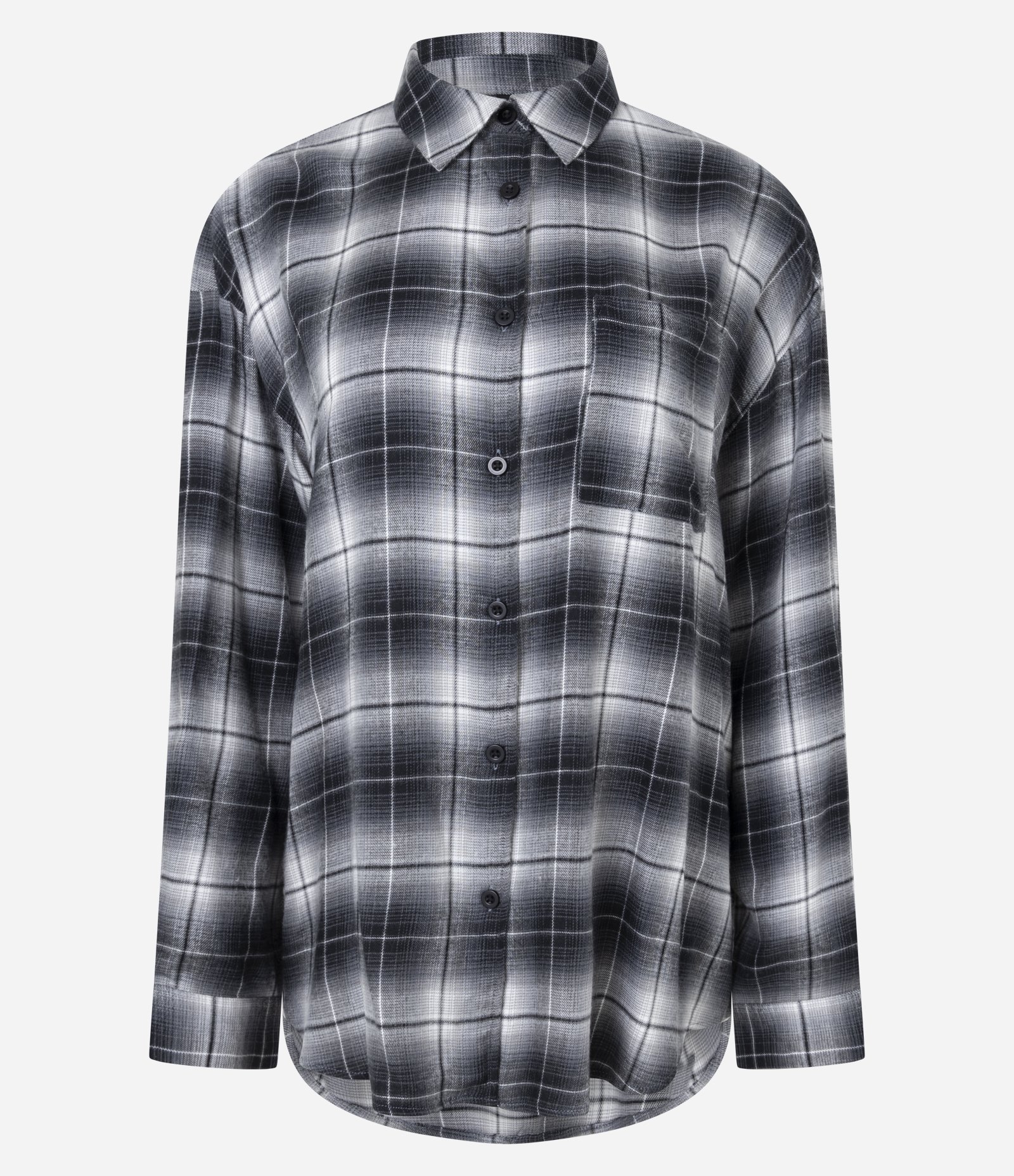 Camisa em Flanela Xadrez Preto 5
