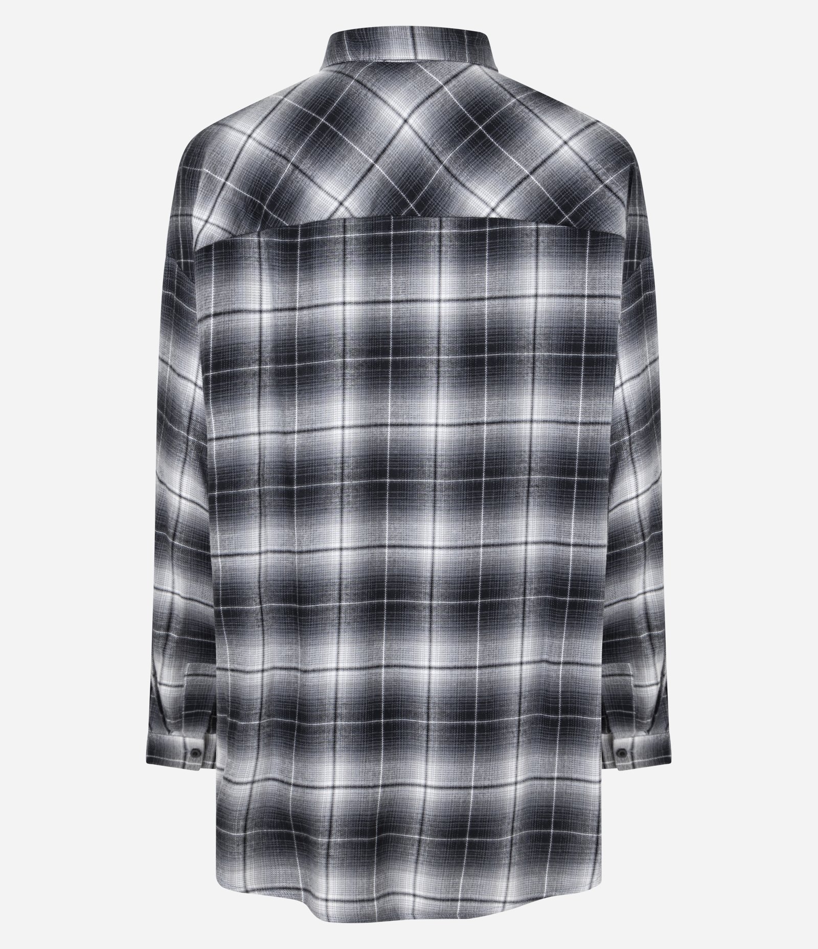 Camisa em Flanela Xadrez Preto 6