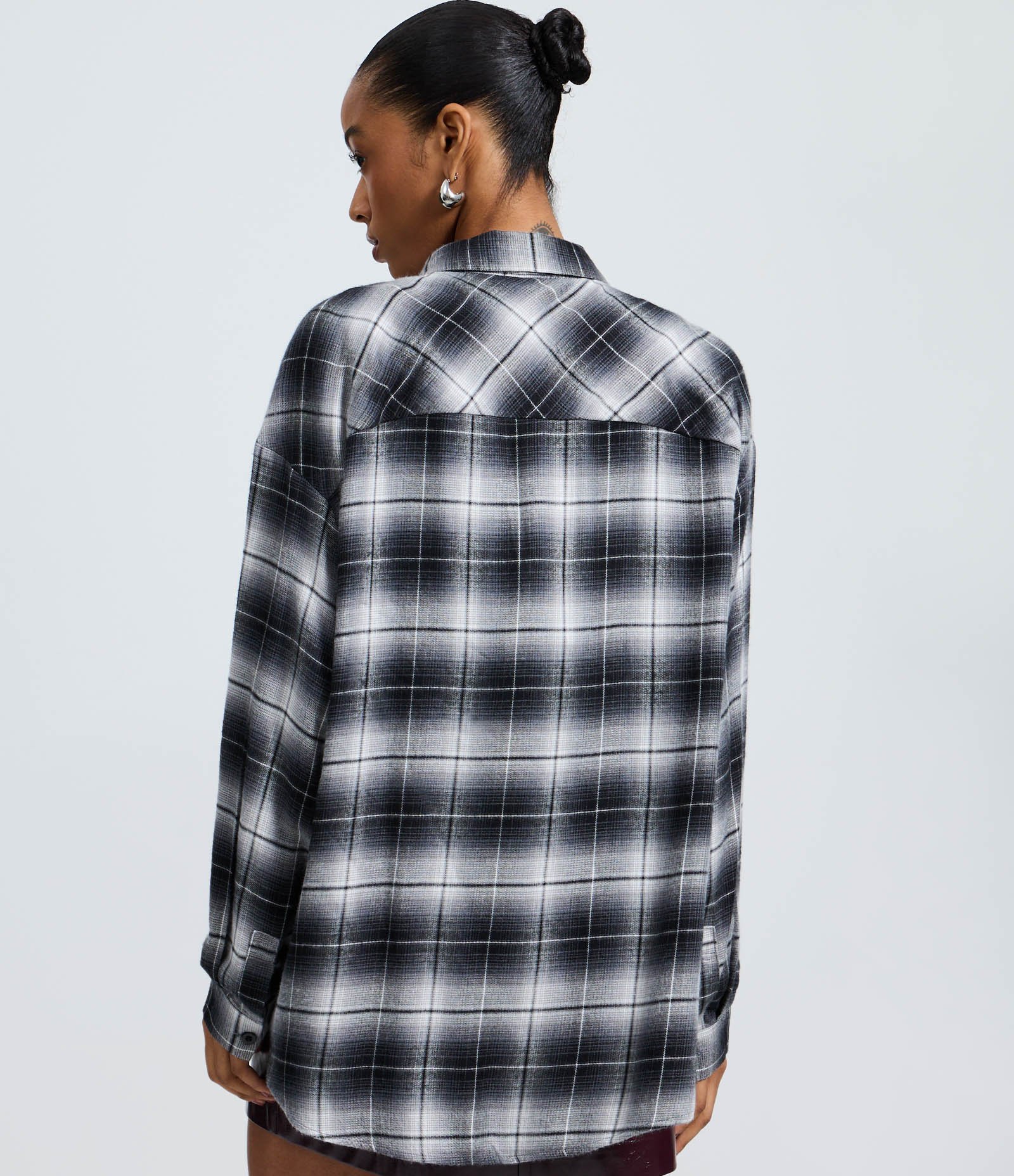 Camisa em Flanela Xadrez Preto 4