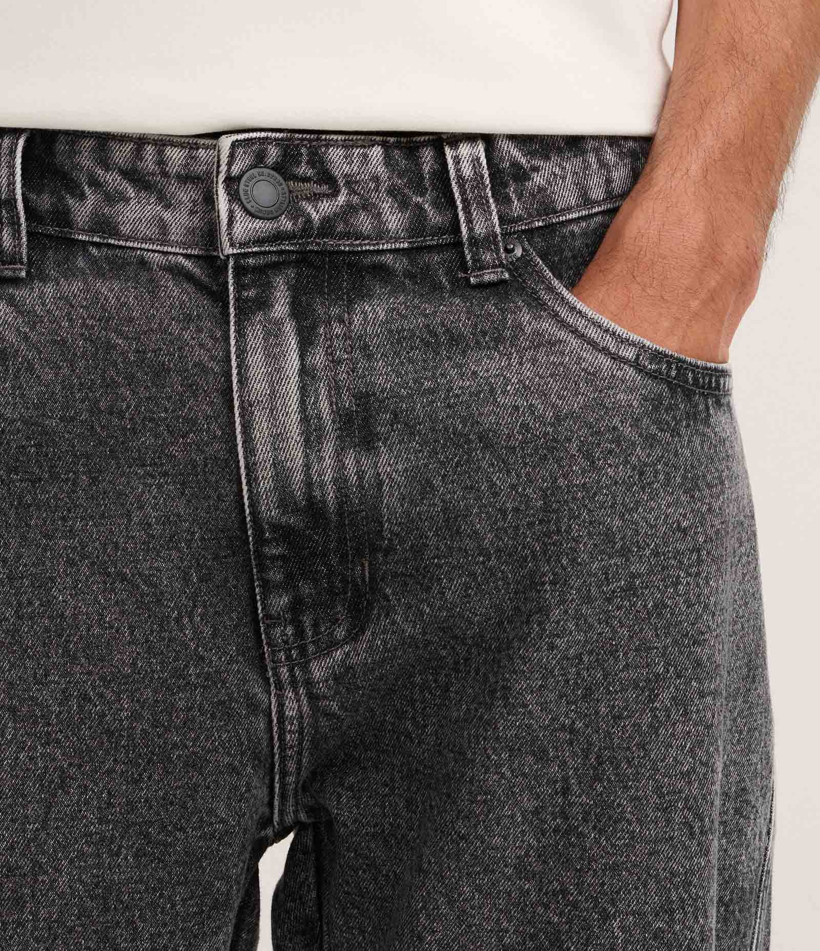 Calça Slim Cropped em Jeans Cinza 4