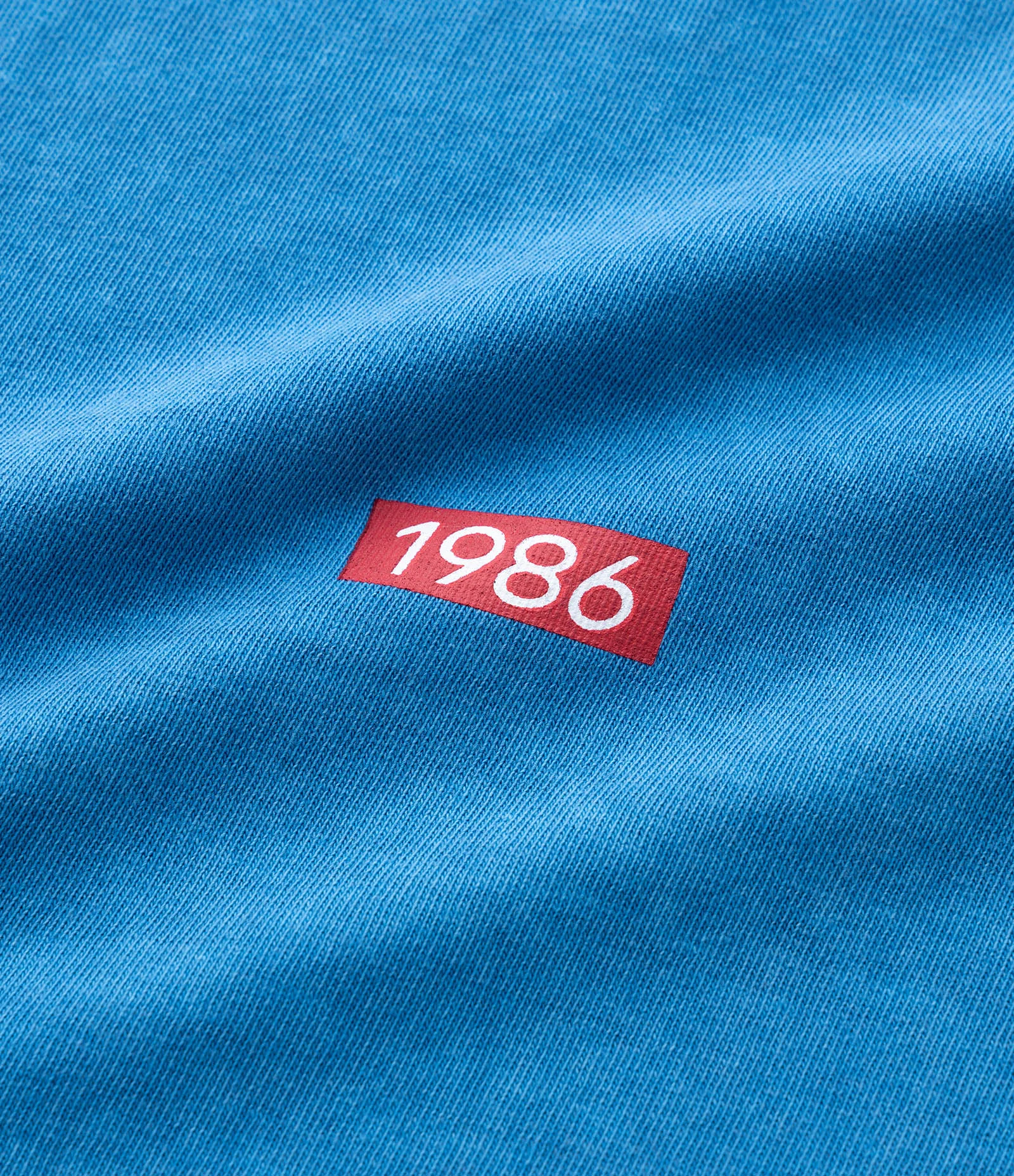 Regata Boxy Estonada em Algodão com Estampa Lettering Azul 9