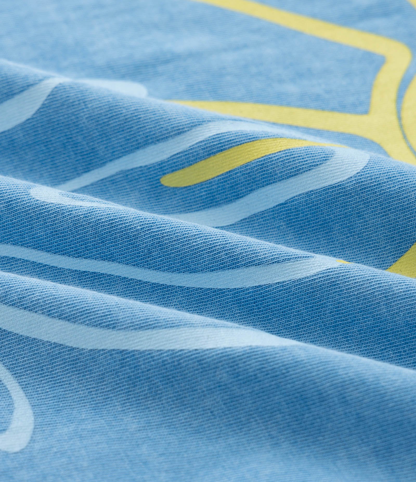 Camiseta Comfort em Algodão Estonado com Estampa Sun Vibes Azul 2