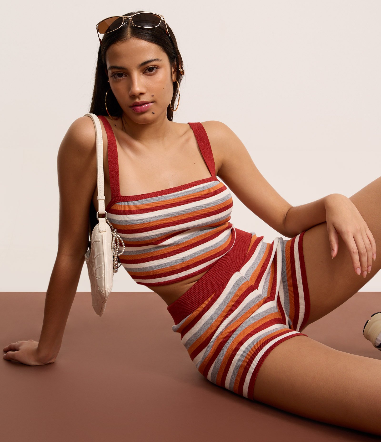 Blusa em Tricô com Estampa de Listras Multicores 4