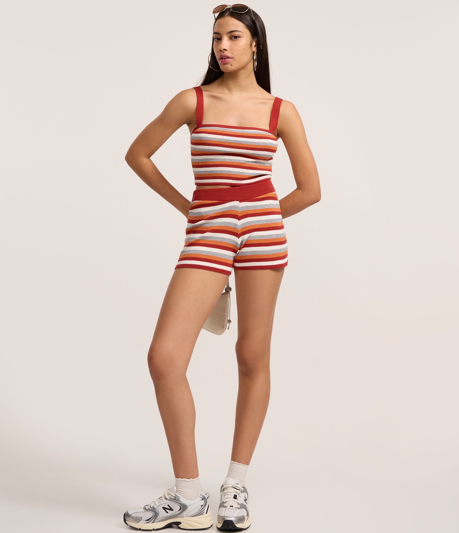 Blusa em Tricô com Estampa de Listras Multicores 2