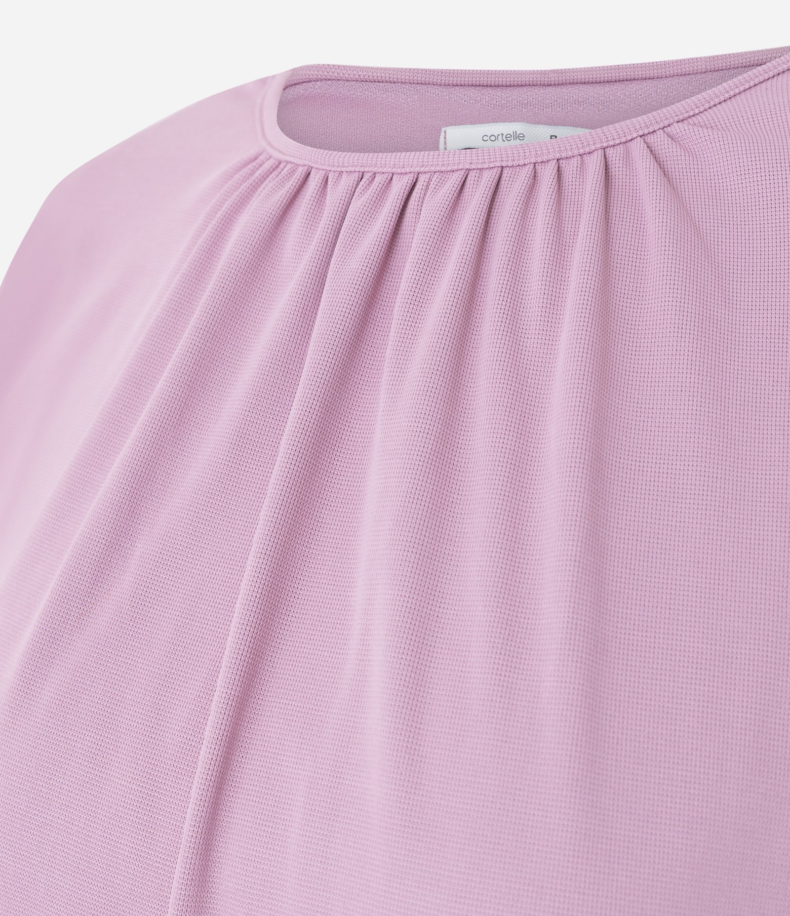 Blusa em Poliamida com Ombreira e Franzido Mauve Orchid 2