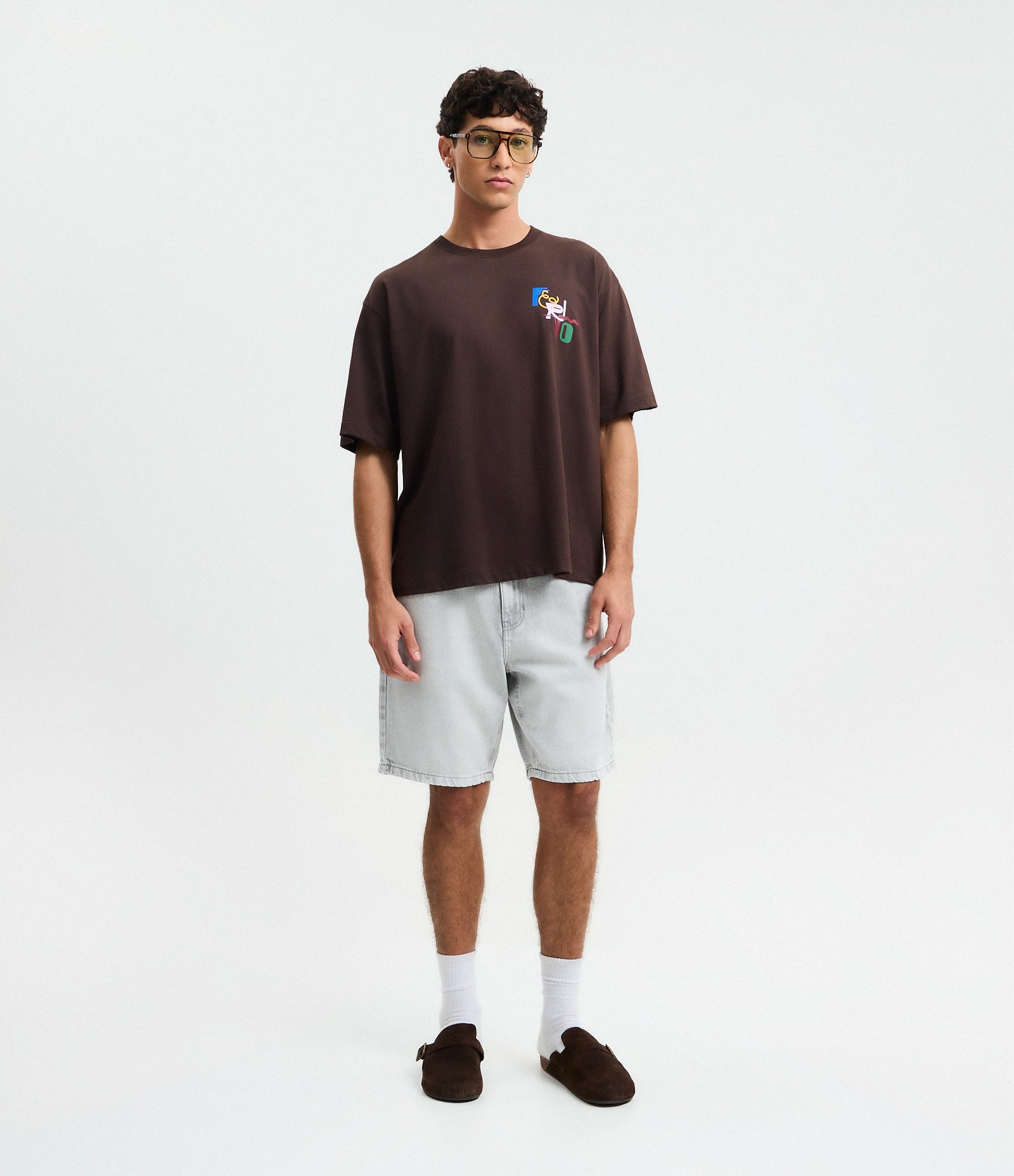 Bermuda Slim em Jeans com Bolsos Cinza 1