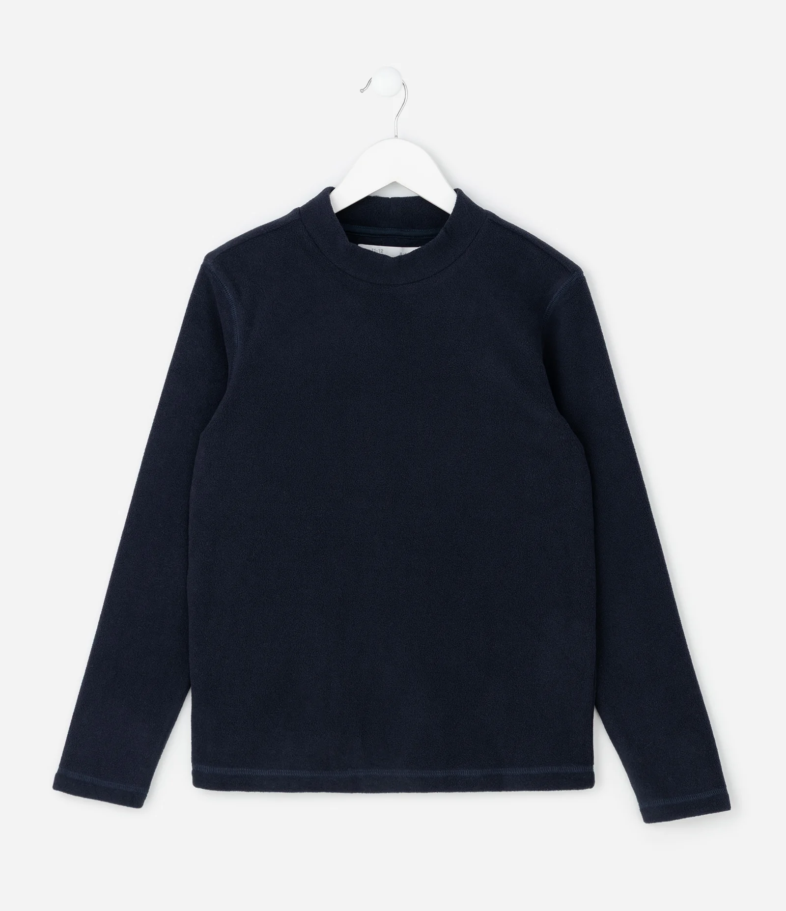 Casaco Infantil em Moletom com Gola Alta – Tam 5 a 14 Anos Azul Noturno 1