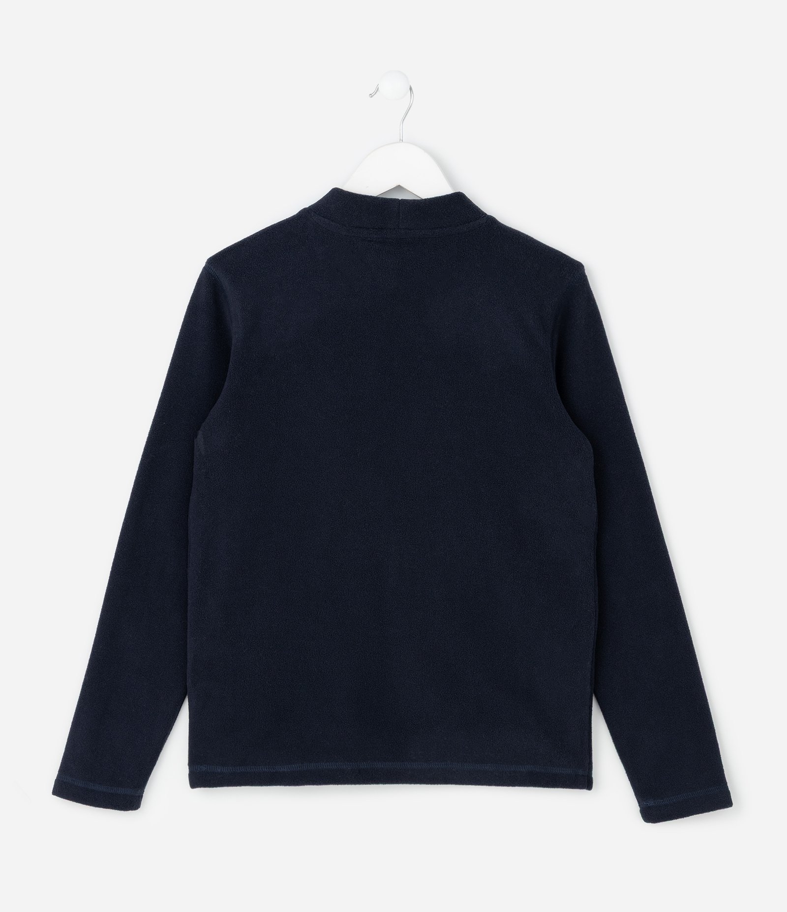 Casaco Infantil em Moletom com Gola Alta – Tam 5 a 14 Anos Azul Noturno 2