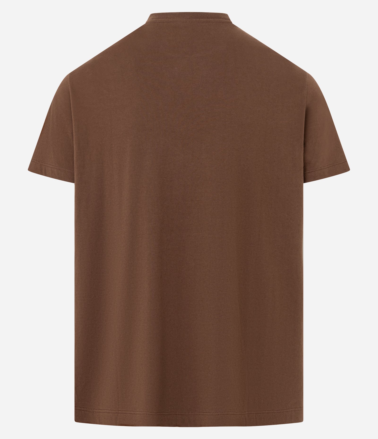 Camiseta Comfort em Algodão com Estampa de Coqueiro Marrom 7