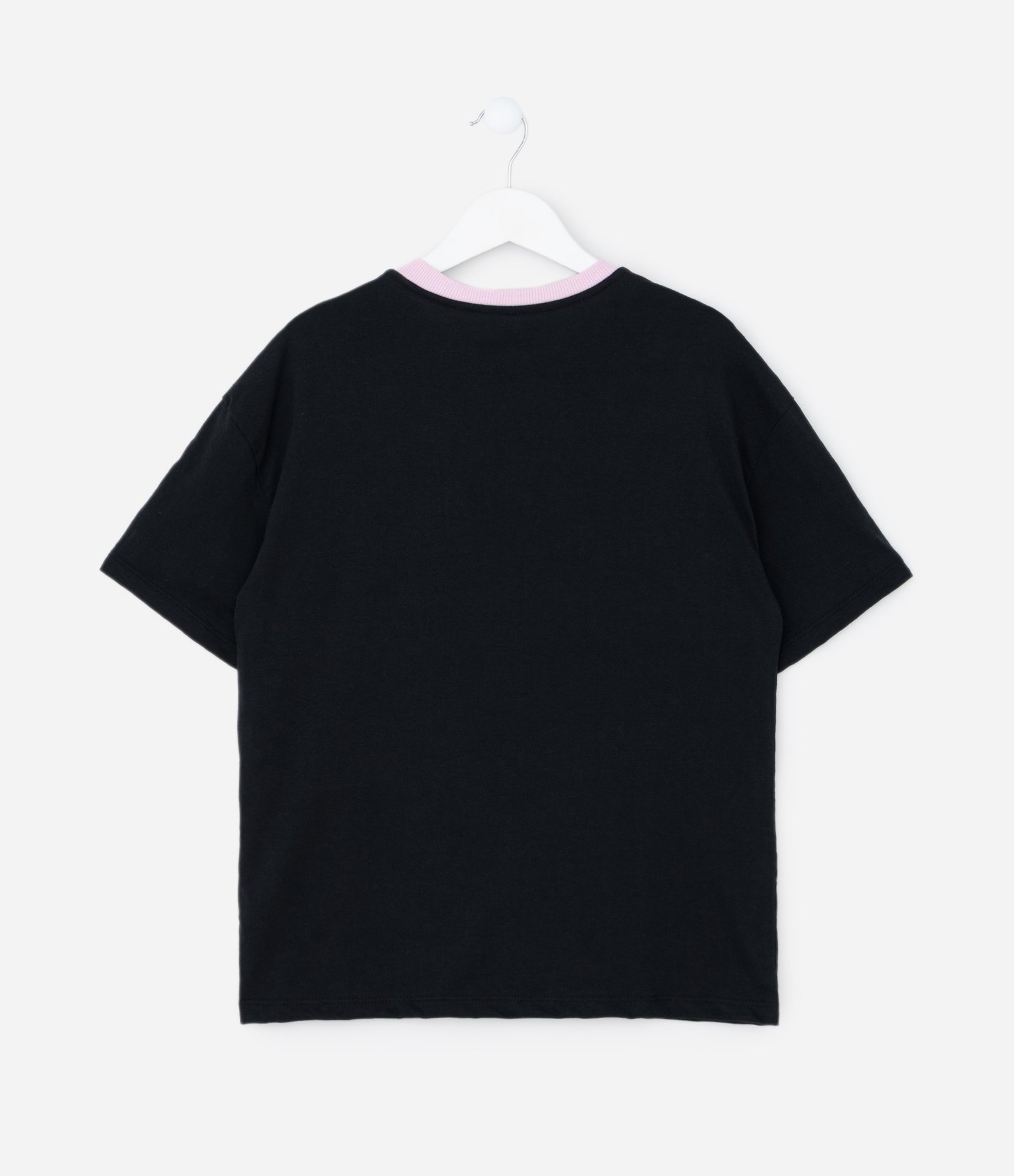 Camiseta Infantil com Estampa Cinderela 88 – Tam 7 a 16 Anos Preto 2