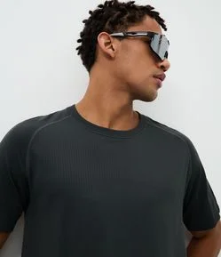 Camiseta Manga Curta em Poliamida Seamless