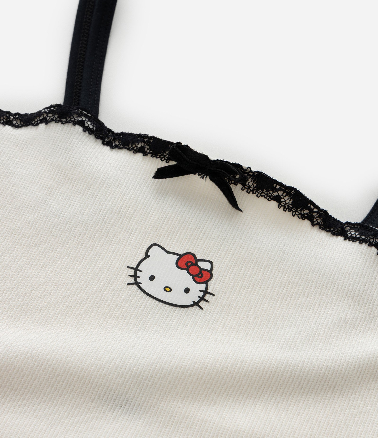 Regata Infantil com Estampa Hello Kitty e Lacinhos – Tam 7 a 16 Anos Off White 4